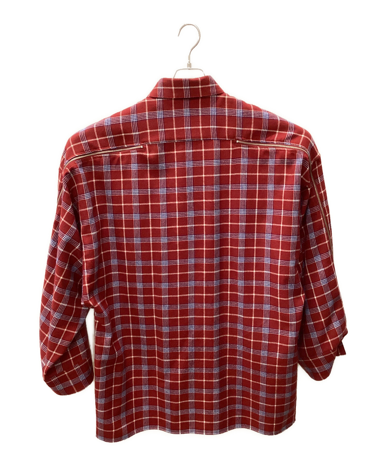 中古・古着通販】ALMOSTBLACK (オールモストブラック) CHECK LONG
