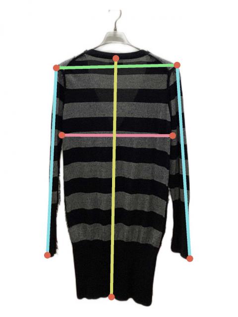 Vivienne Westwood RED LABEL ボーダーカーディガン 中古・古着通販】Vivienne Westwood RED LABEL (ヴィヴィアンウエスト