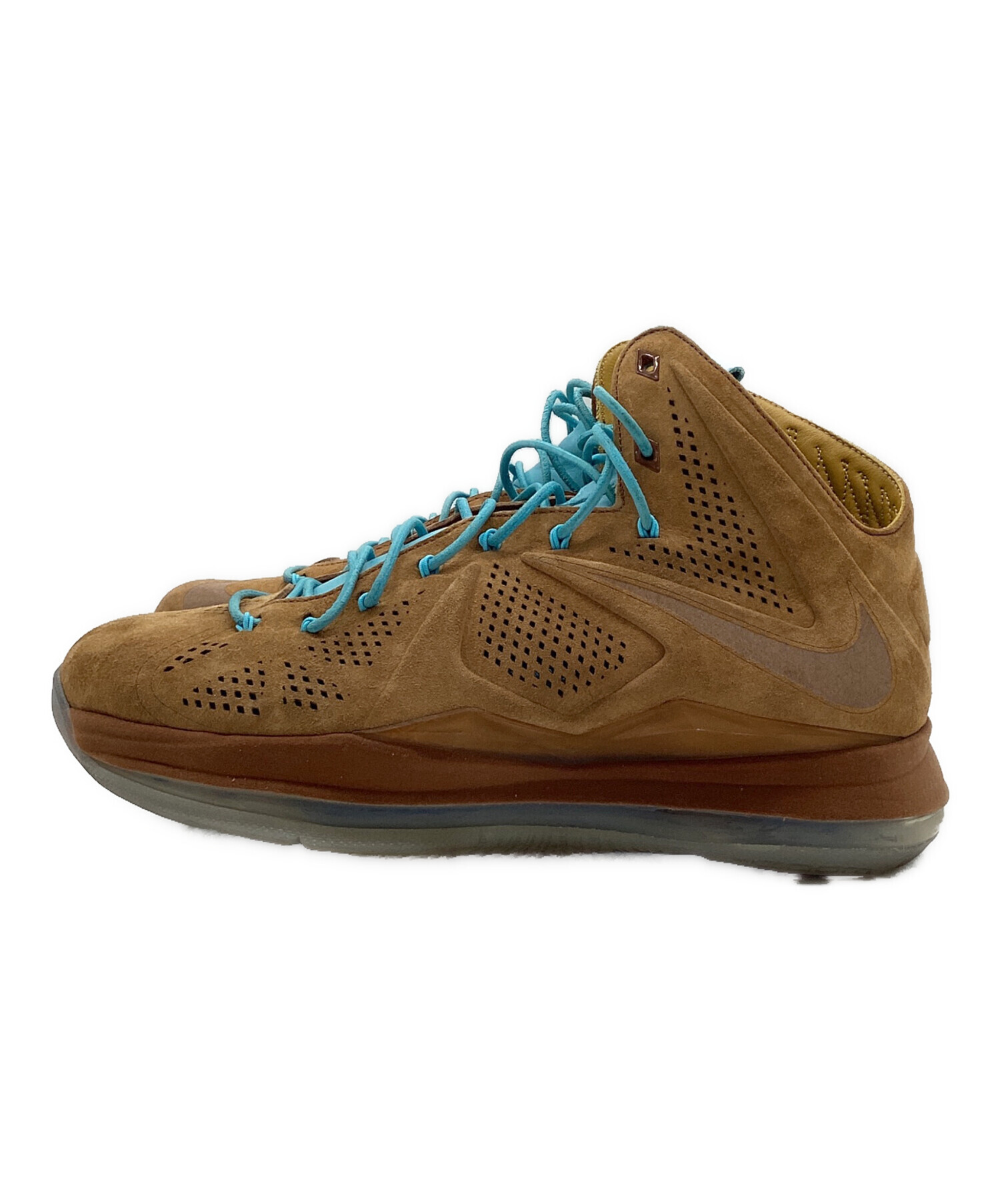 中古・古着通販】NIKE (ナイキ) LEBRON X EXT QS ブラウン×ブルー 