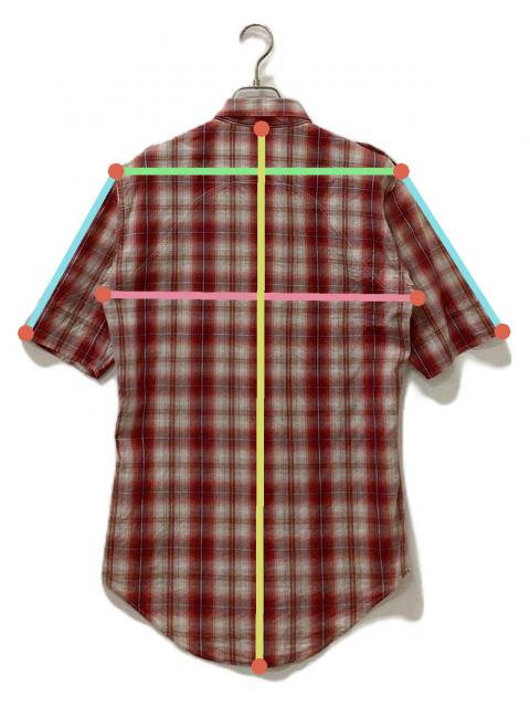 DiorHOMME ディオールオム チェック柄 半袖シャツ 37 中古・古着通販】DIOR HOMME (ディオール オム) 半袖チェックシャツ