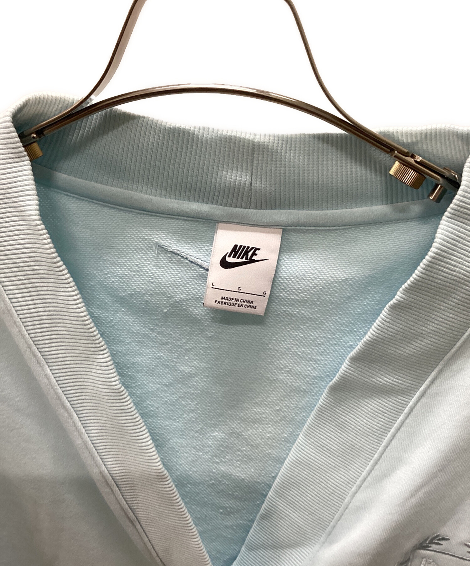 中古・古着通販】NIKE (ナイキ) スウェットカーディガン スカイブルー 