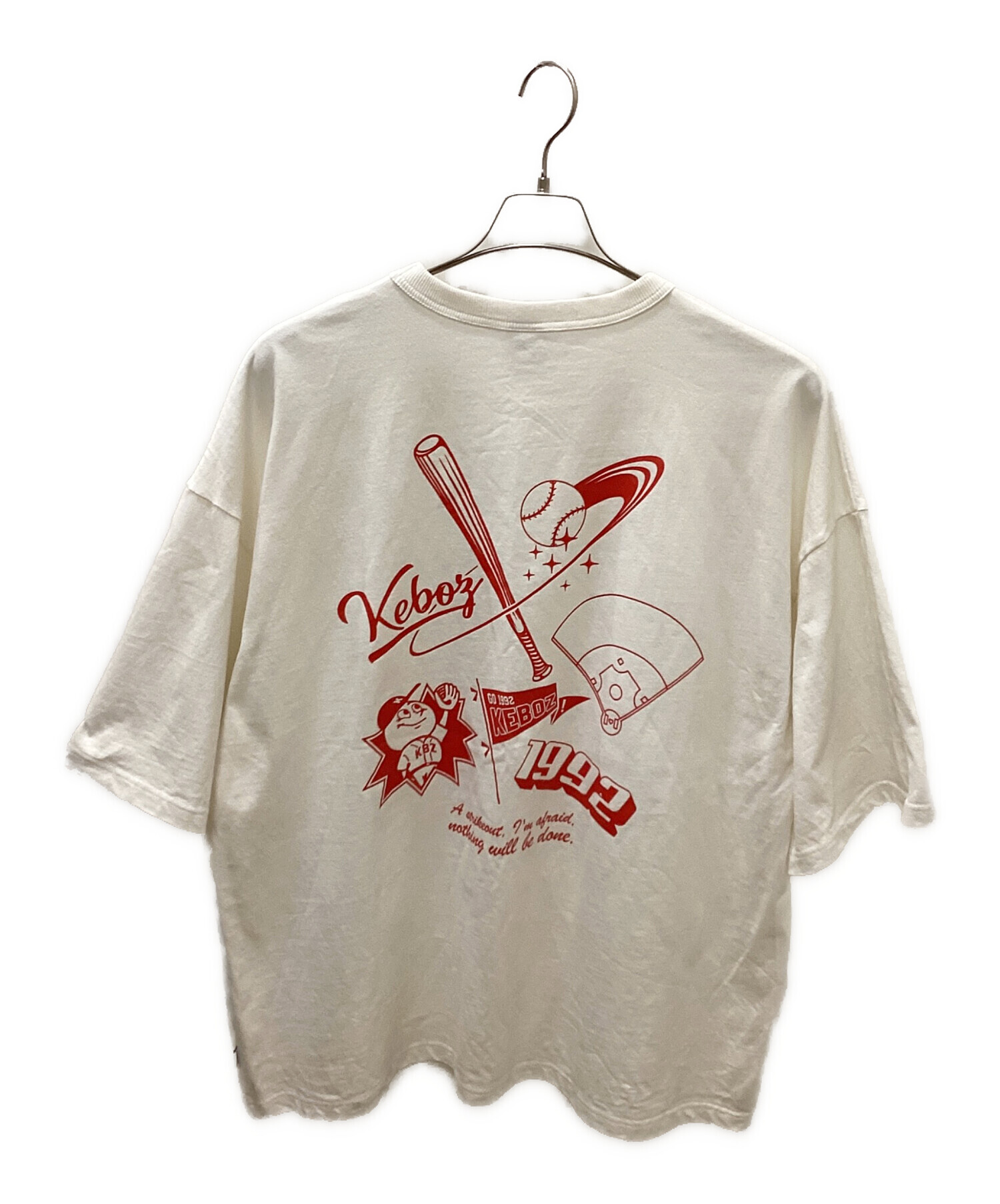 中古・古着通販】KEBOZ (ケボズ) バックビッグロゴ野球ボーイ Tシャツ 