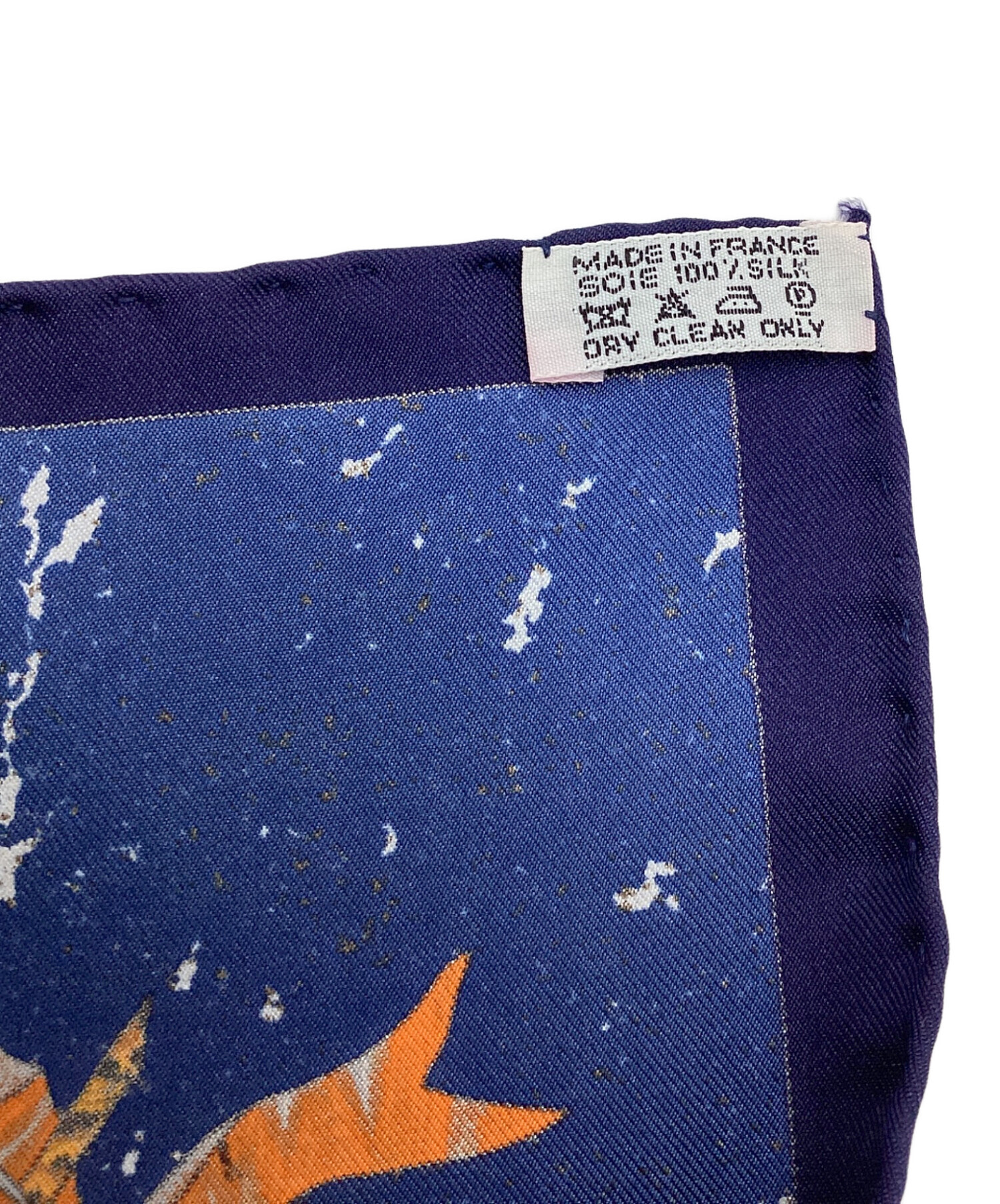 中古・古着通販】HERMES (エルメス) ストール ネイビー｜ブランド