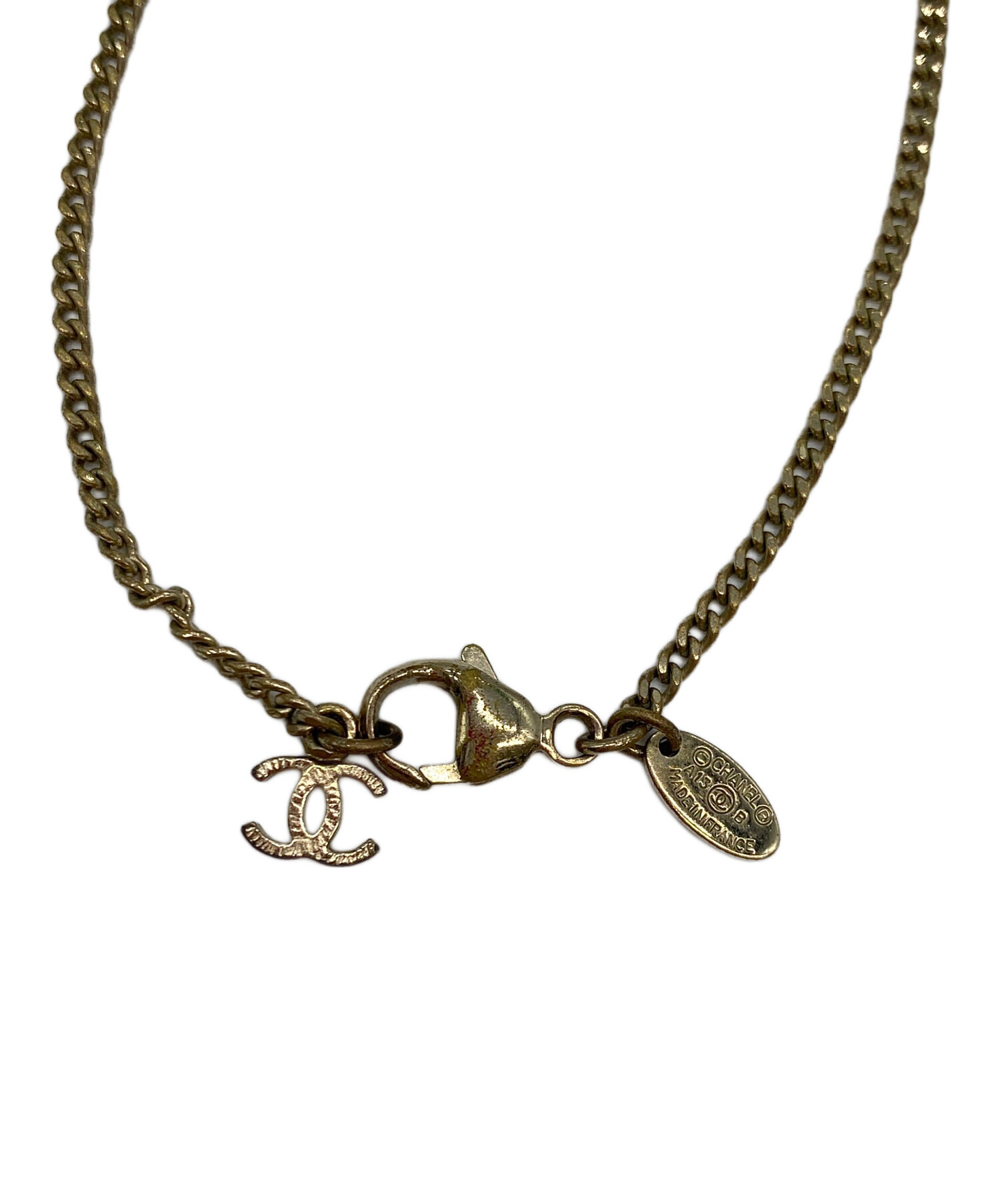 中古・古着通販】CHANEL (シャネル) ツイードモチーフロングネックレス