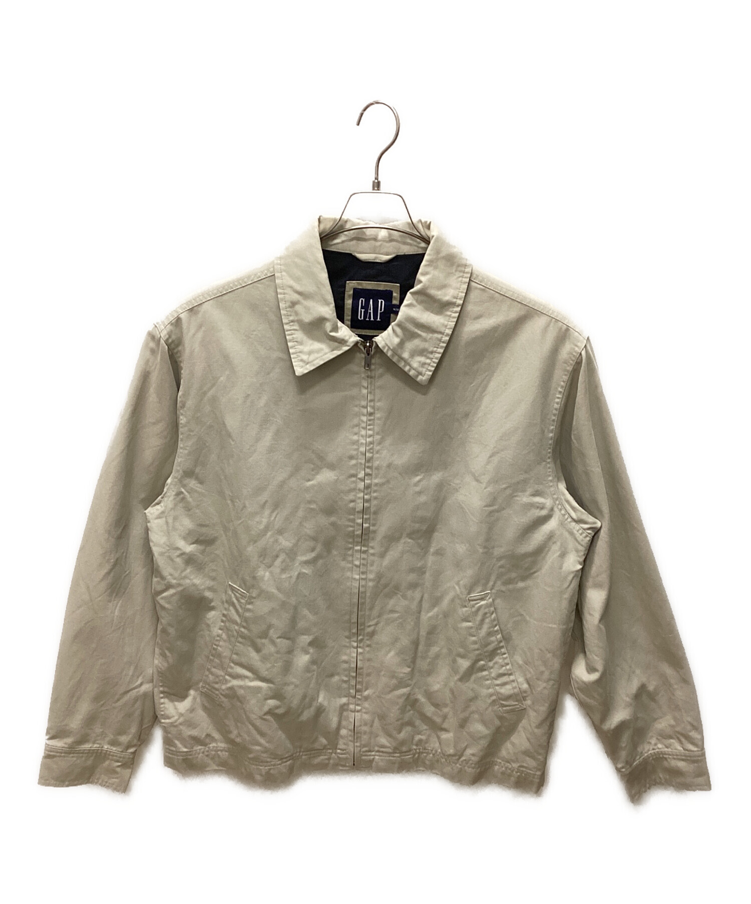 GAP ギャップ 00s ジップアップジャケット　ベージュ M. 中古・古着通販】GAP (ギャップ) 00'sジップジャケット ベージュ