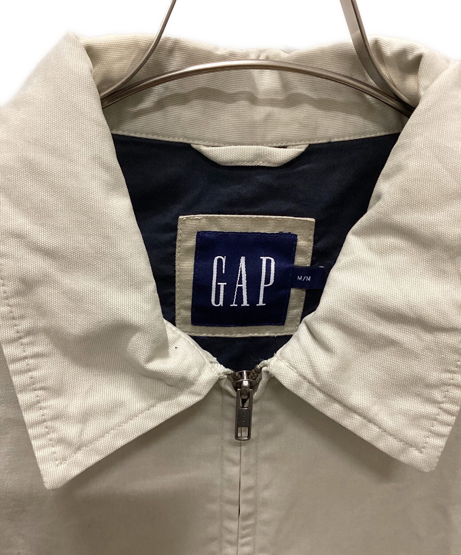 GAP ギャップ 00s ジップアップジャケット　ベージュ M. 中古・古着通販】GAP (ギャップ) 00'sジップジャケット ベージュ