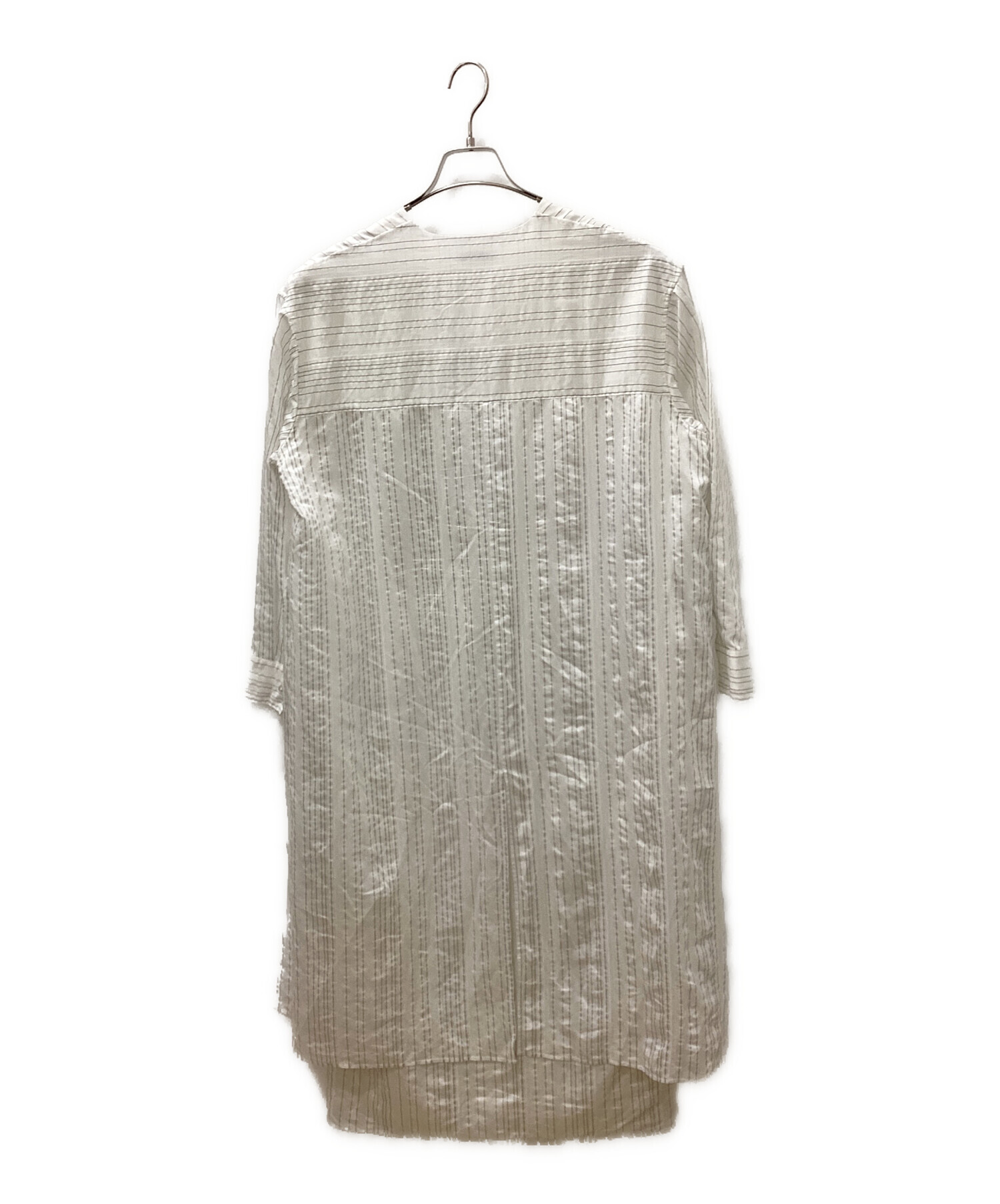 中古・古着通販】CLANE (クラネ) 2wayストライプシャツワンピース 