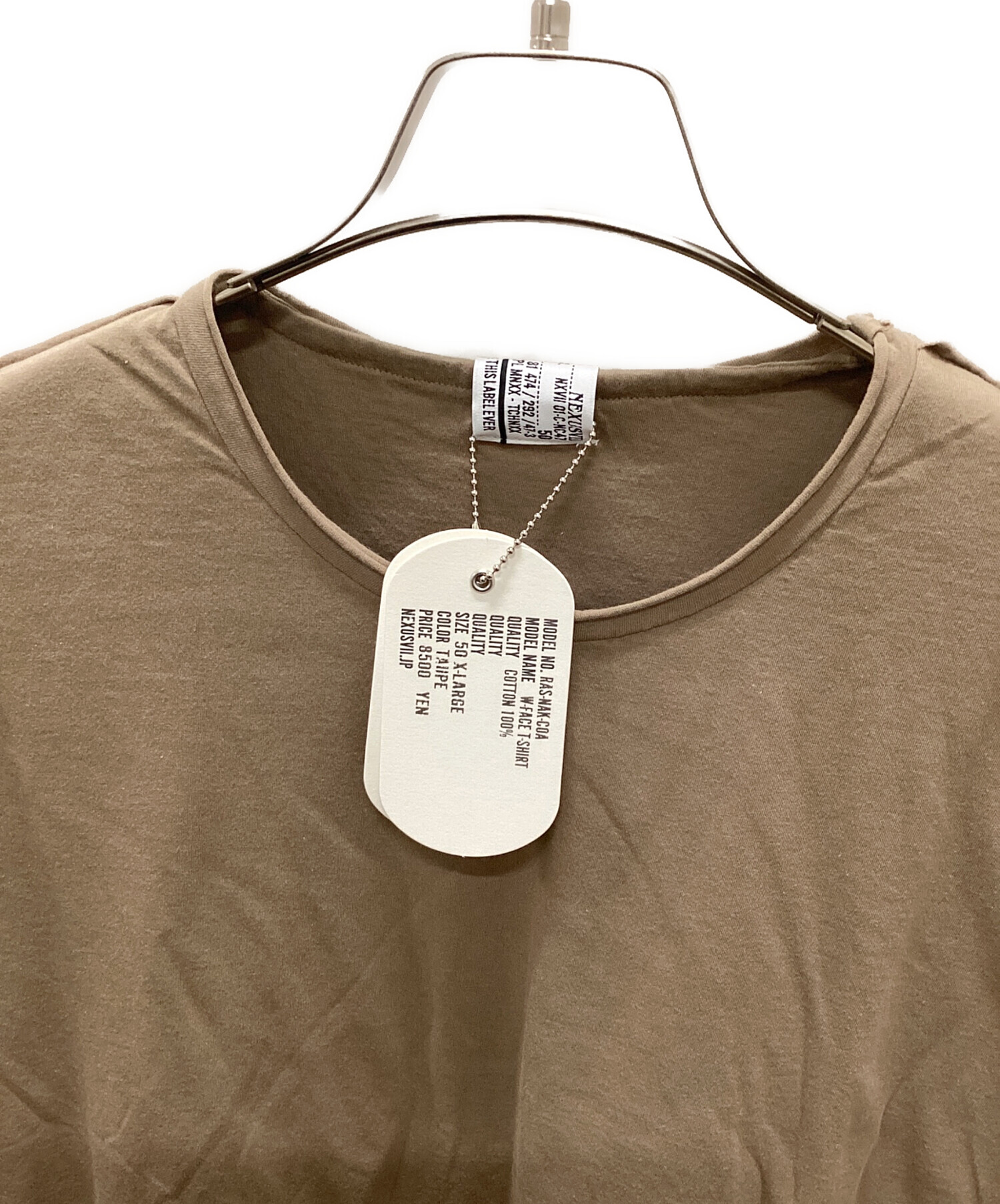 中古・古着通販】NEXUSVII (ネクサスセブン) W-FACE T-SHIRTS カーキ
