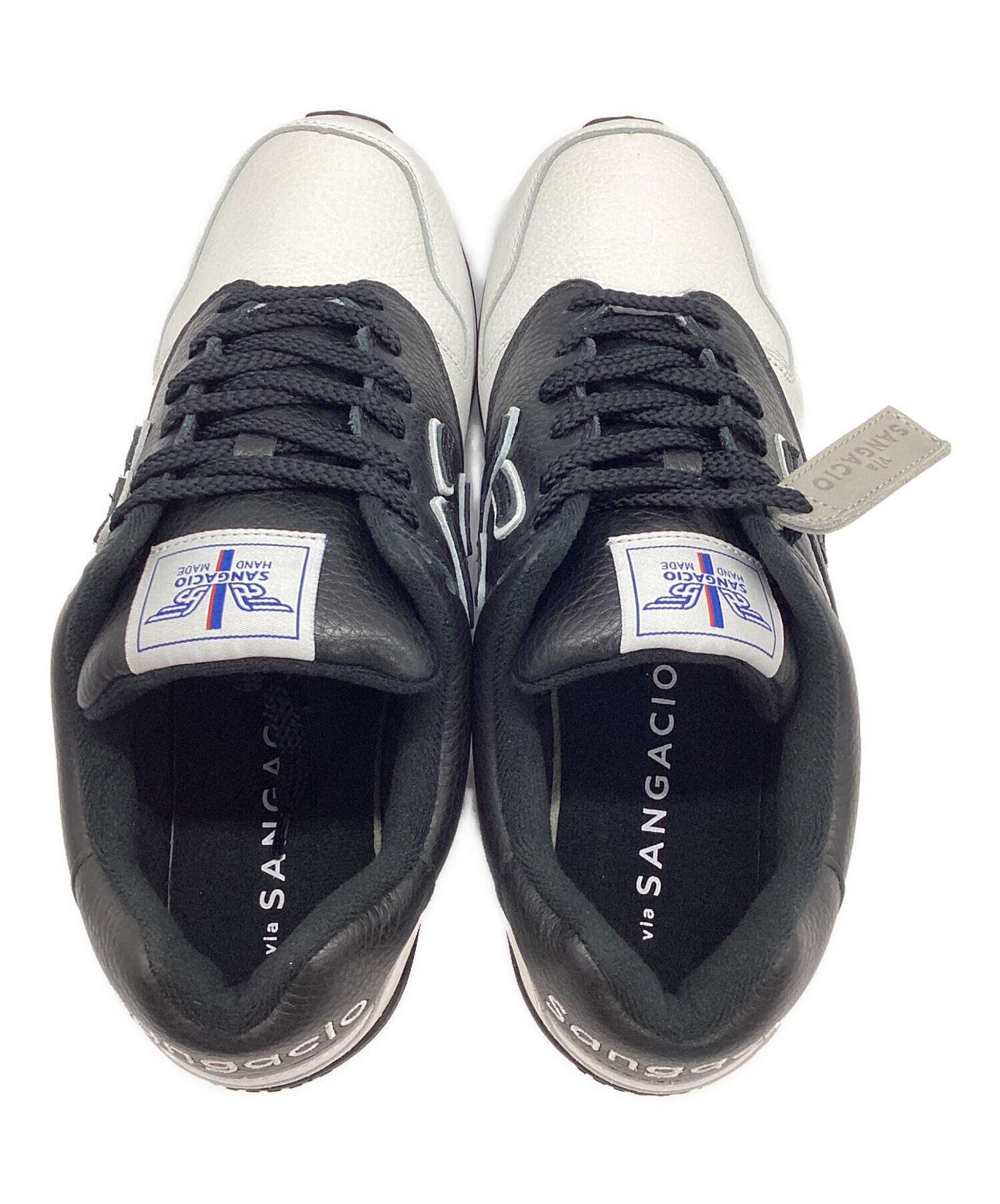 SANGACIO ホワイト/ブラック スニーカー にゅ×抽選〕ホワイト＆ブラック | SANGACIO