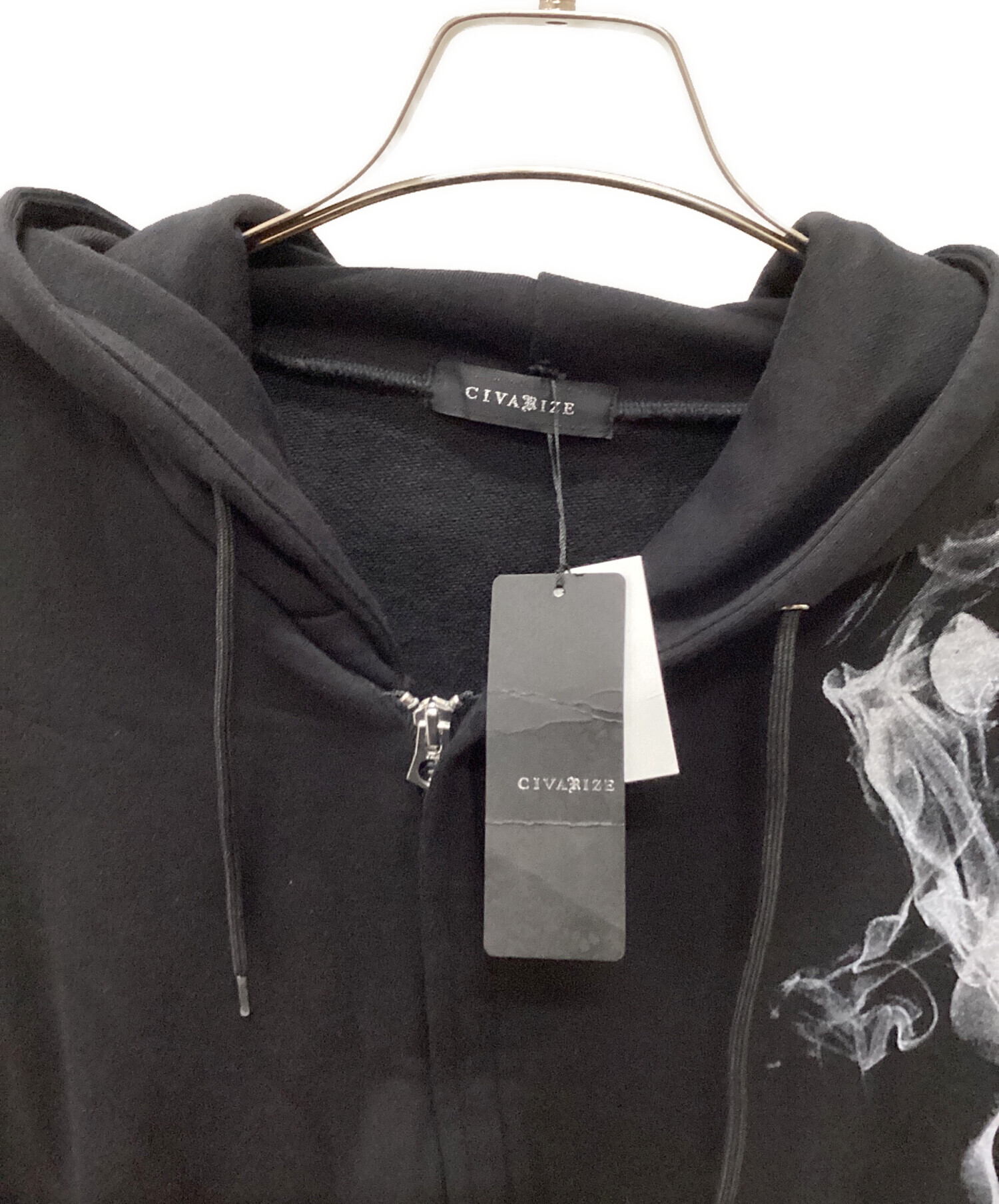 中古・古着通販】CIVARIZE (シヴァーライズ) パーカー ブラック サイズ