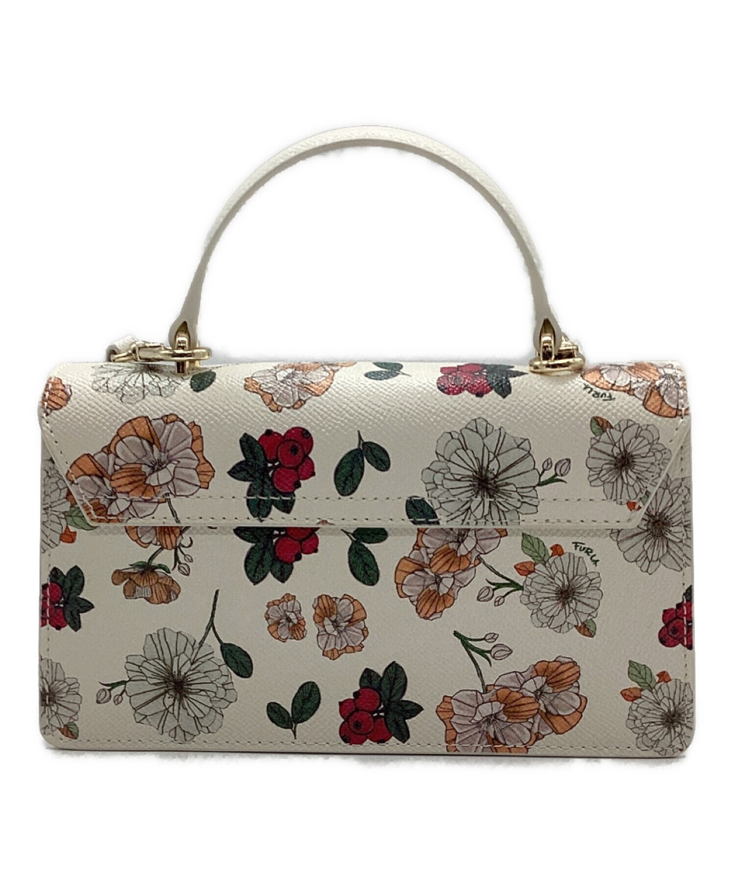 中古・古着通販】FURLA (フルラ) Venereフローラル2WAYハンドバッグ