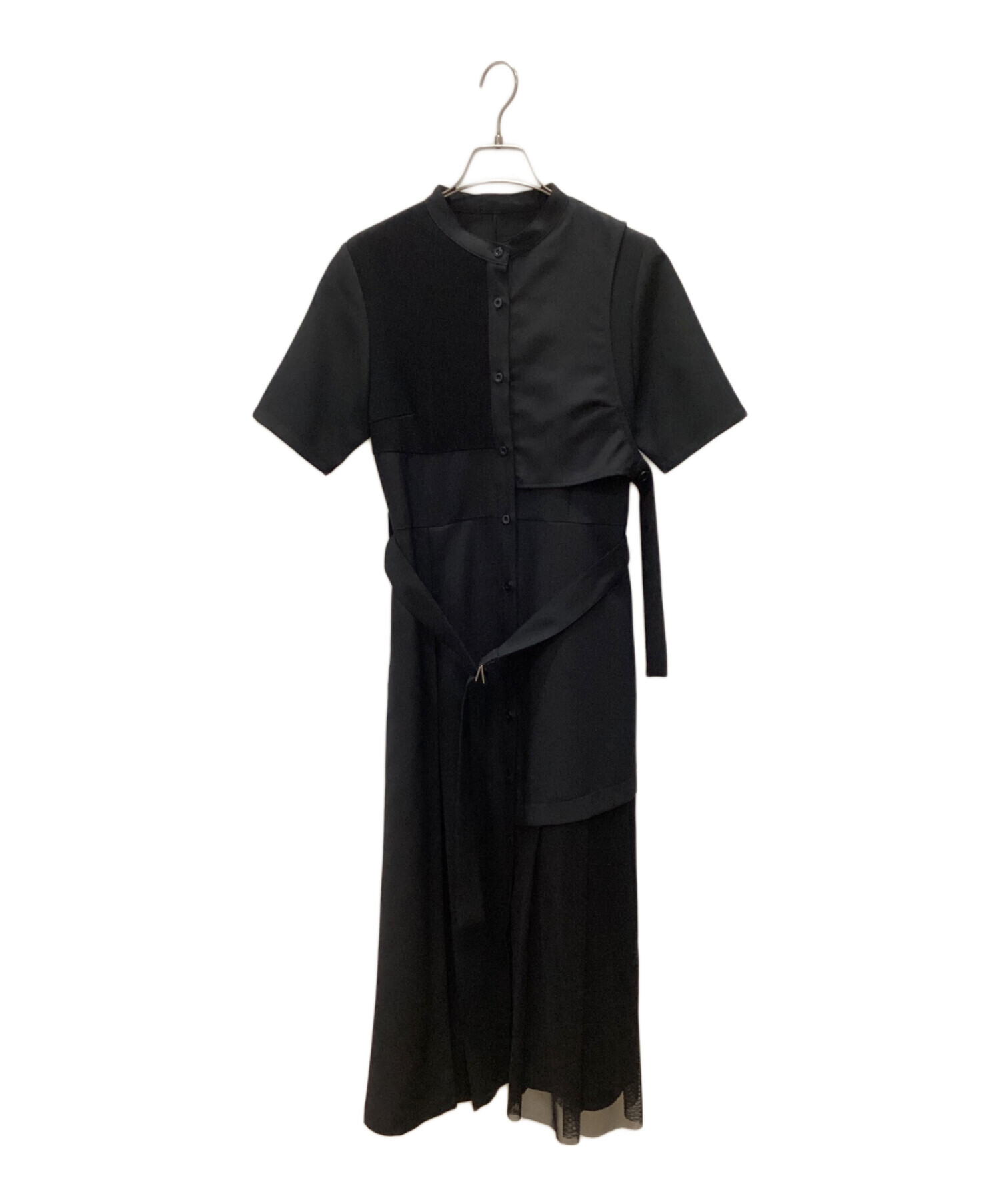 ユナイテッドトウキョウ メッシュレイヤードシャツワンピース 中古