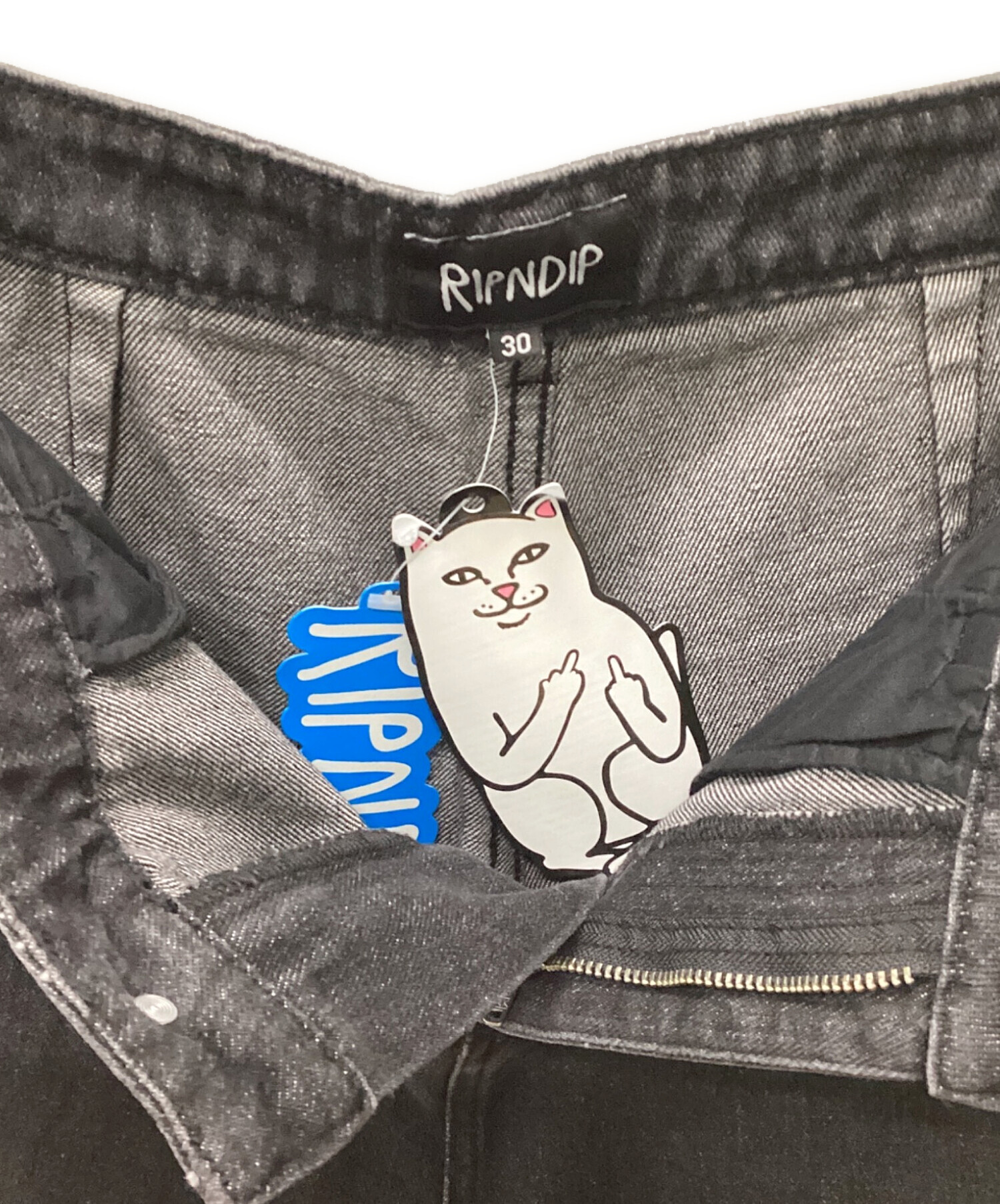 中古・古着通販】RIPNDIP (リップンディップ) デニムパンツ ブラック 