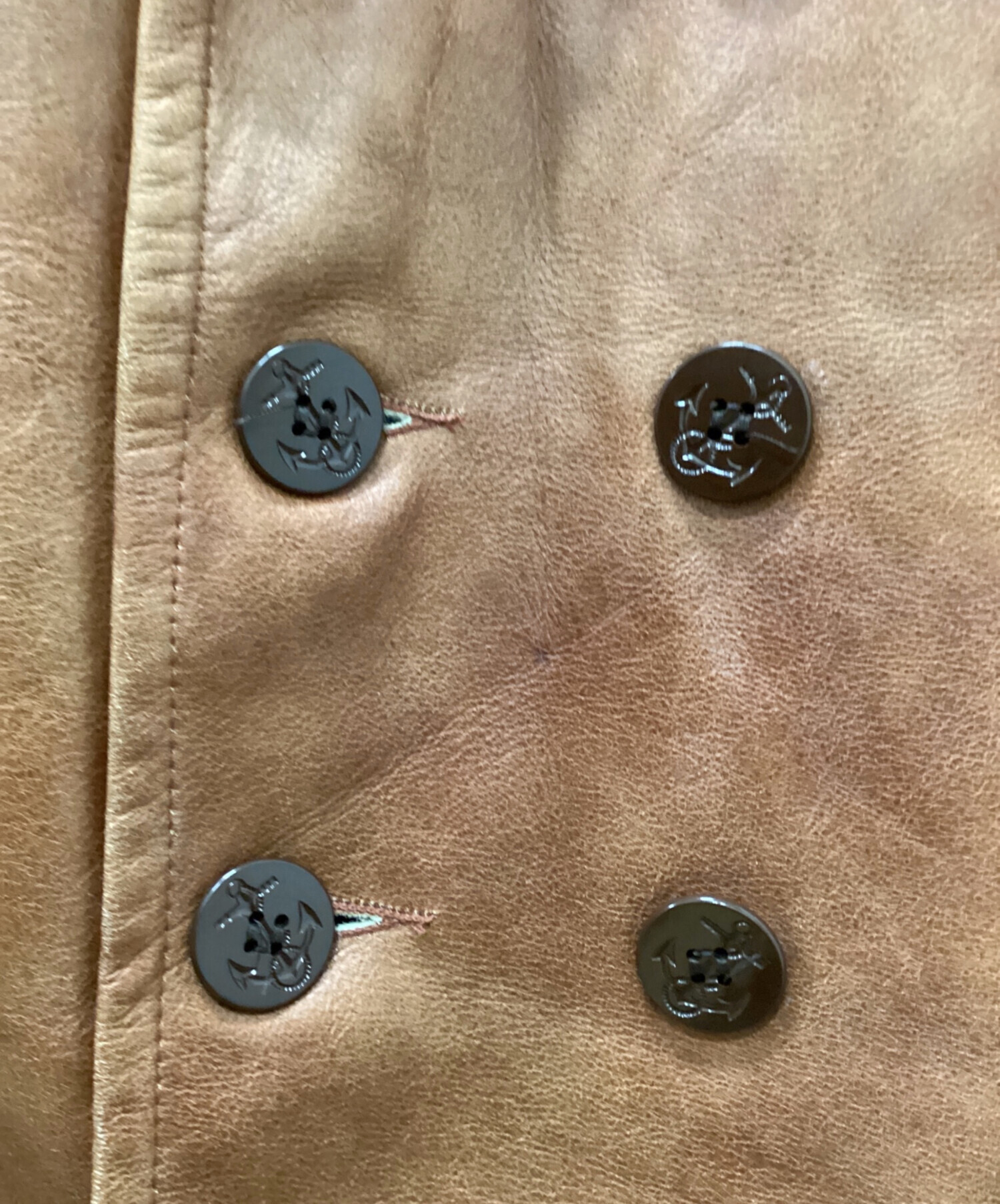 中古・古着通販】Schott (ショット) レザーカーコート ブラウン サイズ