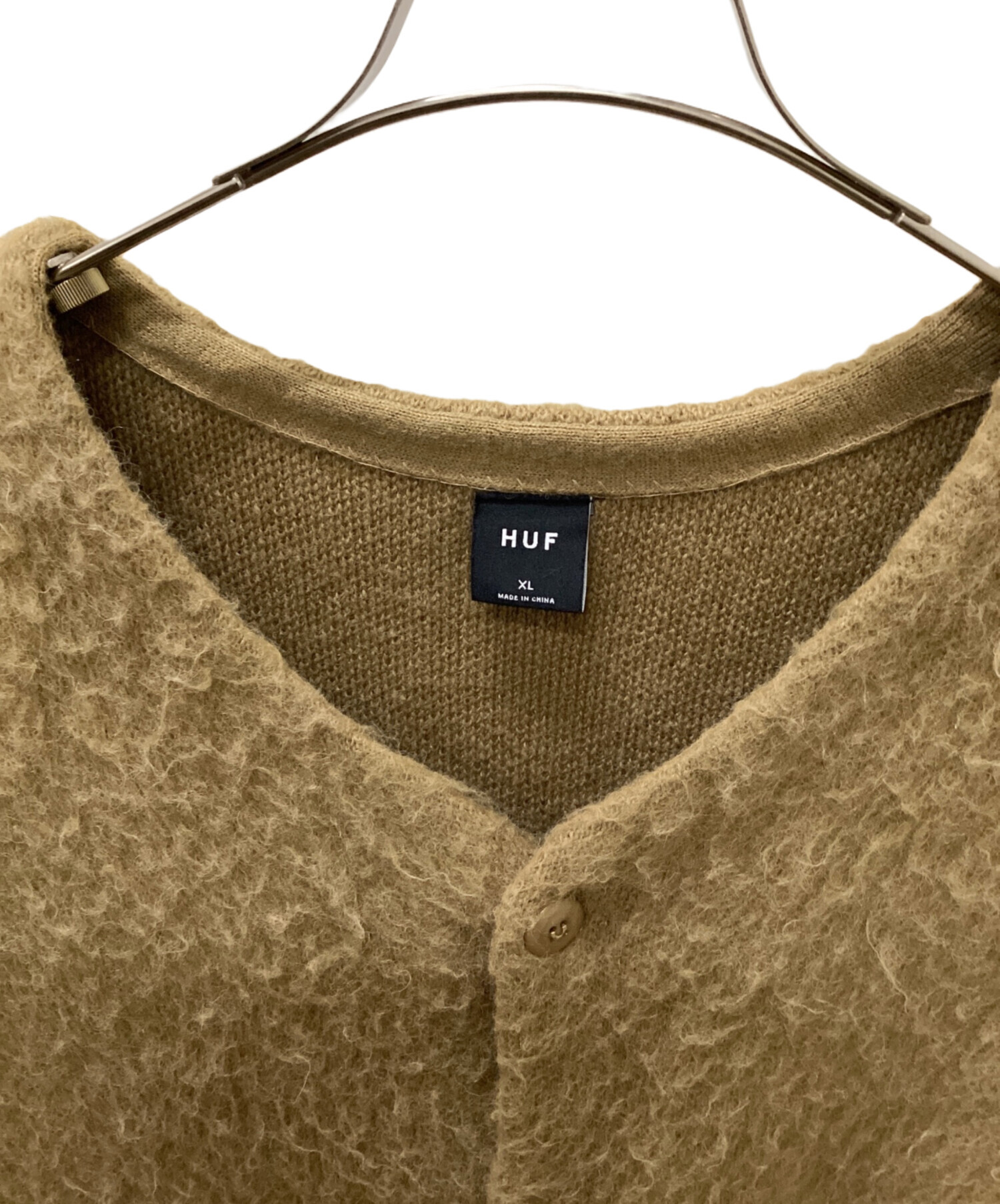中古・古着通販】HUF (ハフ) PALISADES CARDIGAN ベージュ サイズ:XL 