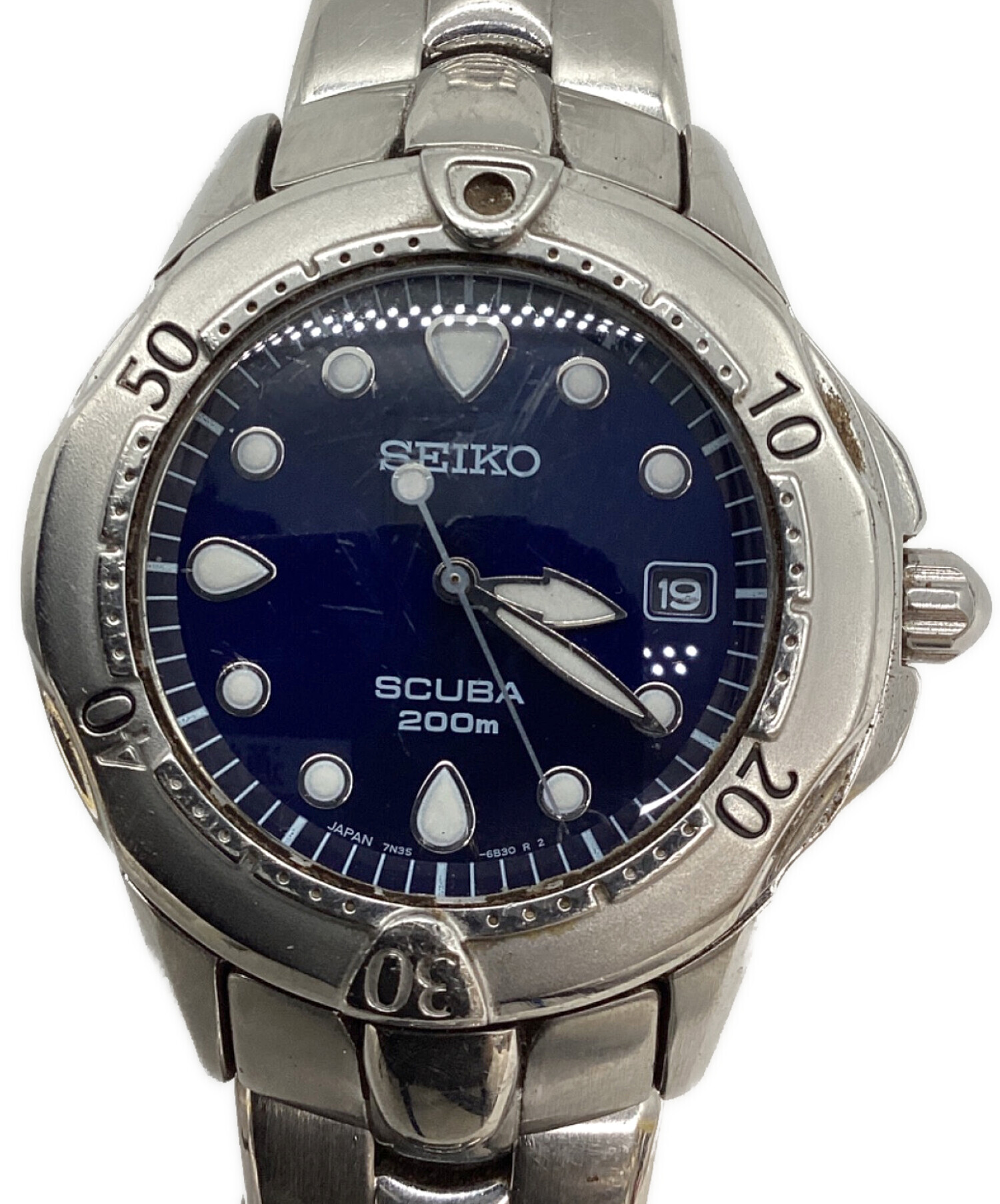 中古・古着通販】SEIKO (セイコー) SCUBA200m ネイビー｜ブランド 