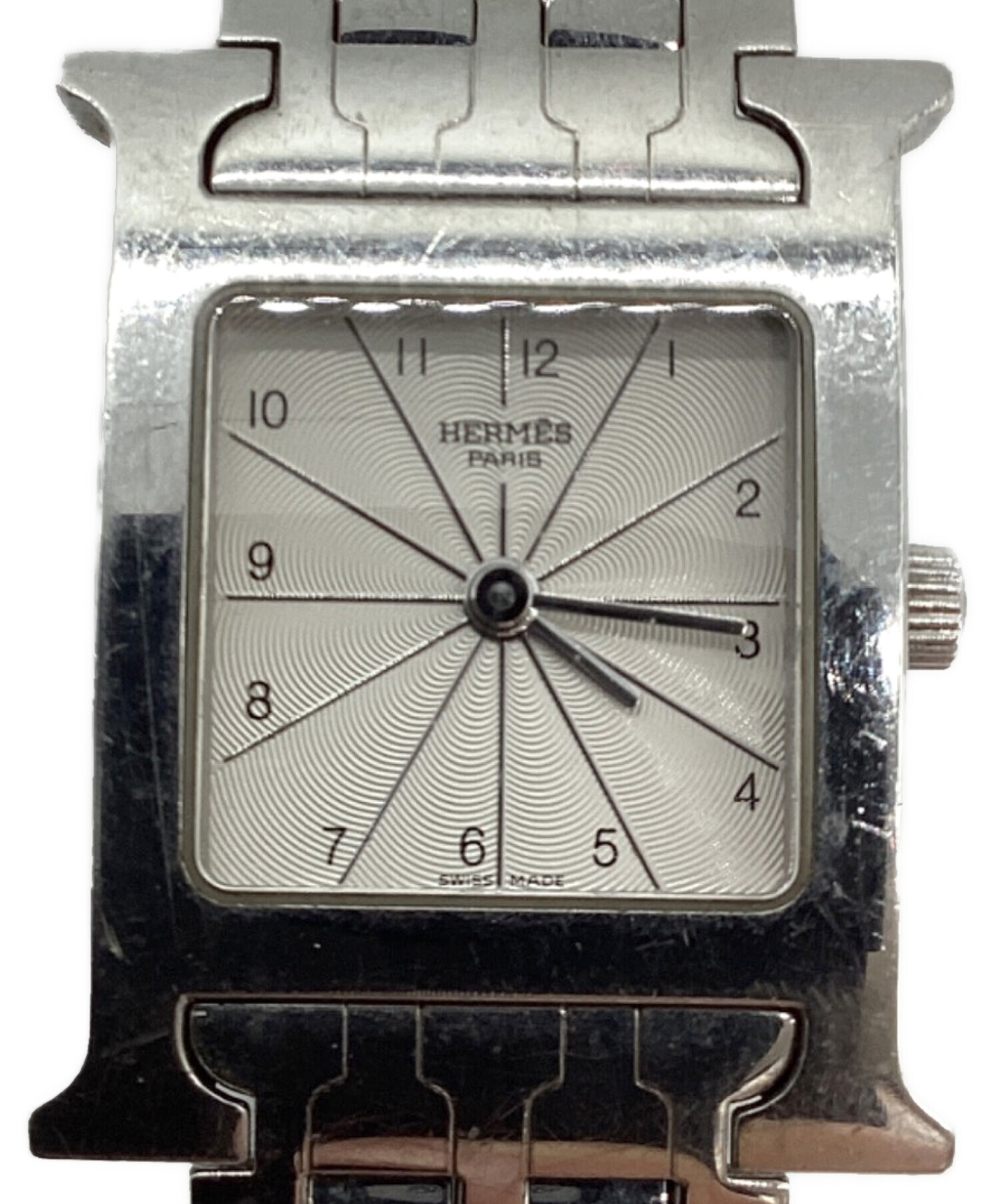 中古・古着通販】HERMES (エルメス) Hウォッチ ホワイト｜ブランド