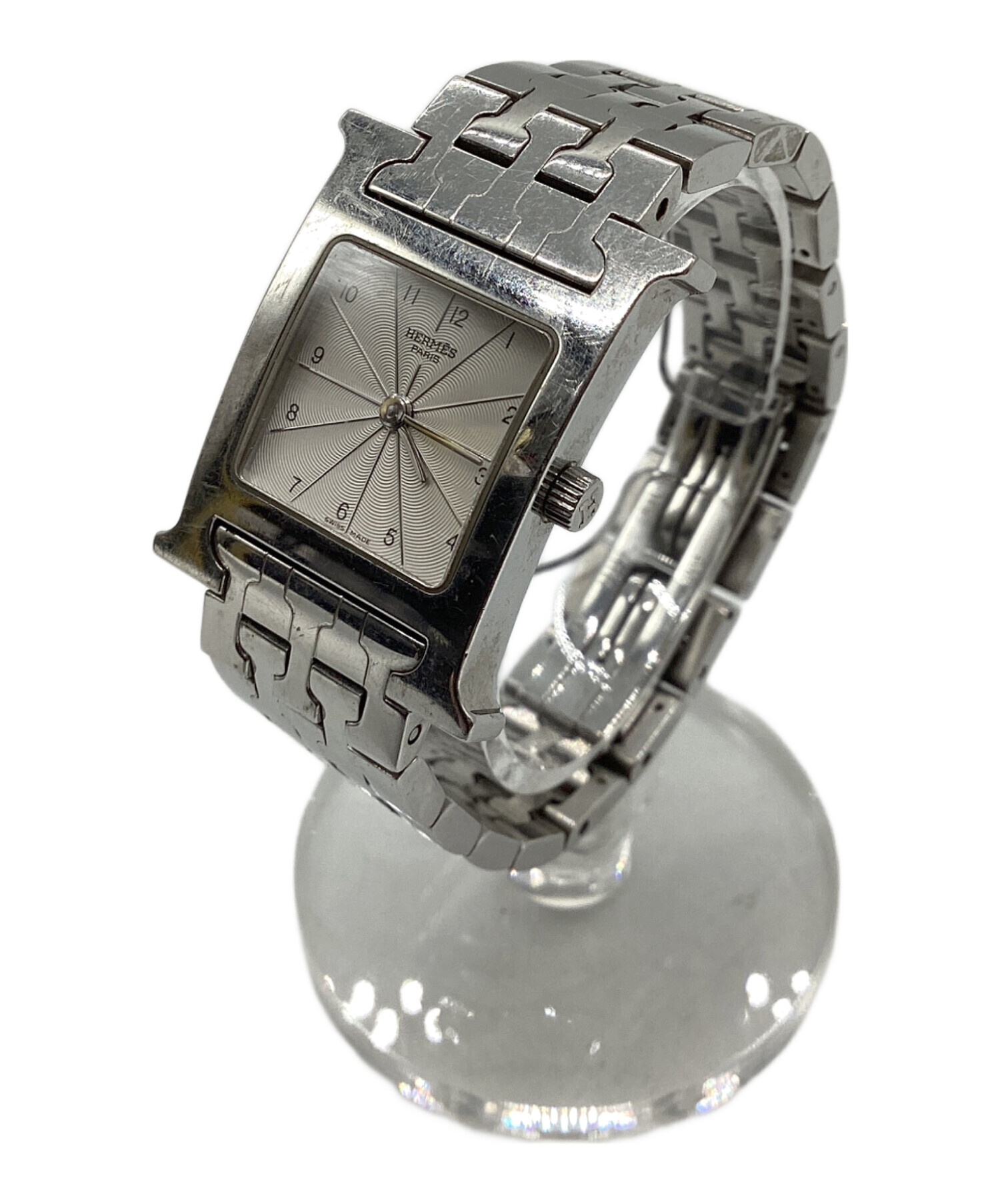 中古・古着通販】HERMES (エルメス) Hウォッチ ホワイト｜ブランド