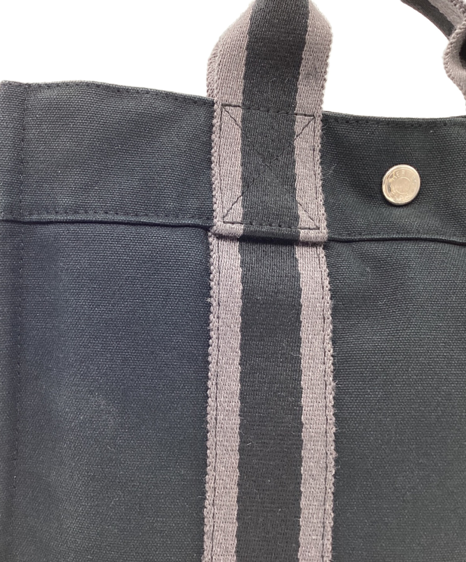 中古・古着通販】HERMES (エルメス) フールトゥPM ブラック×グレー 