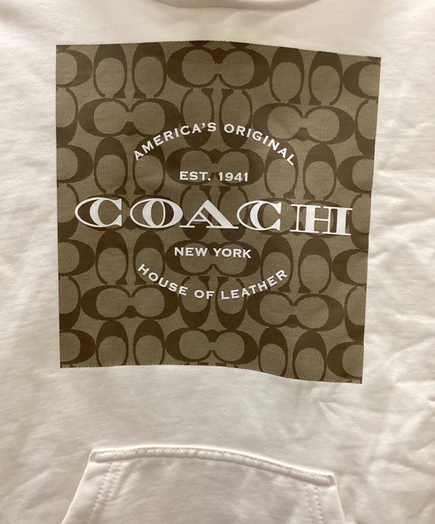 中古・古着通販】COACH (コーチ) シグネチャーフーディー ホワイト