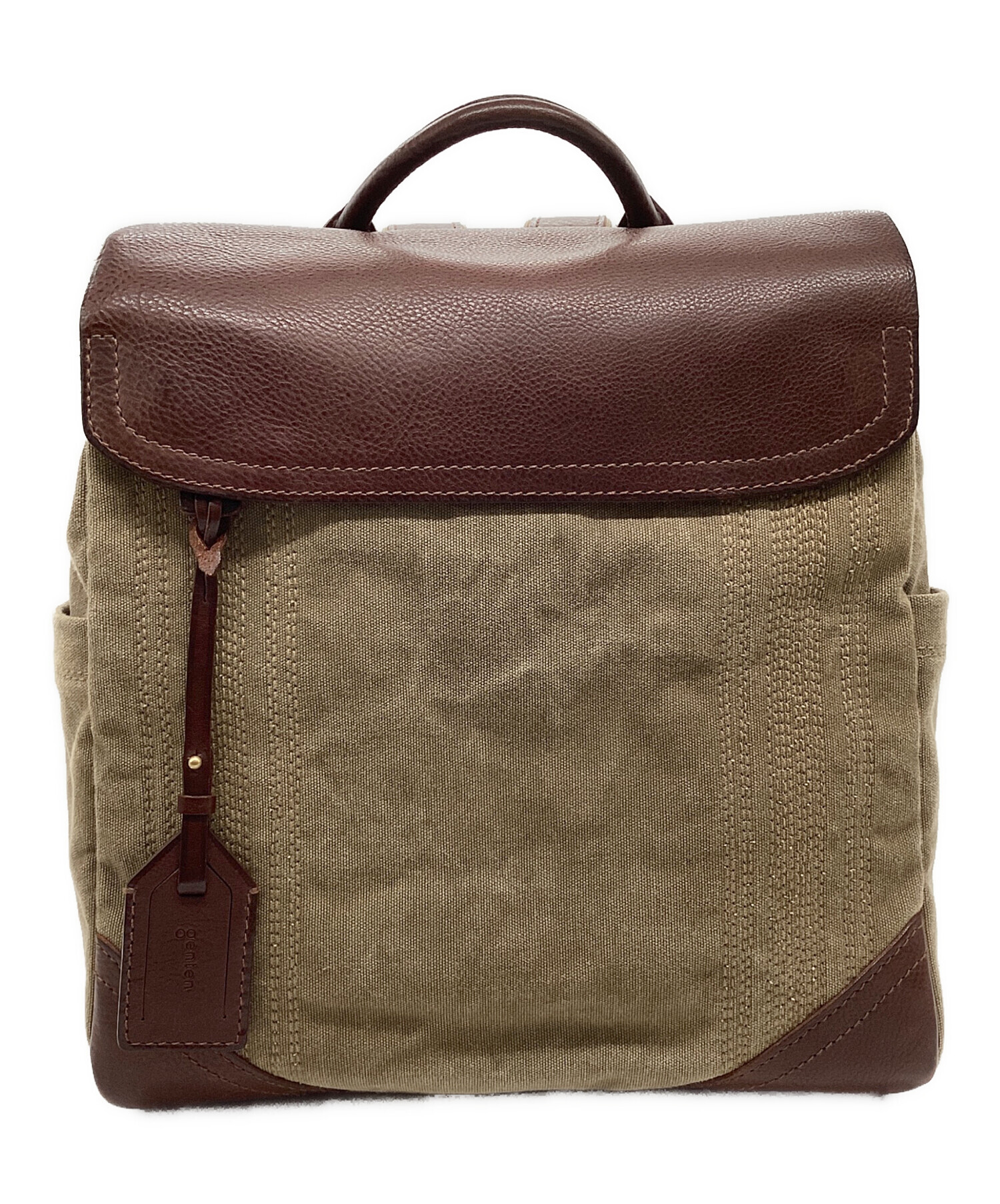 9/30まで☆美品 genten ミモザ ベーシック リュック チャ ミモザ・ベーシック リュック / genten | ファッション通販