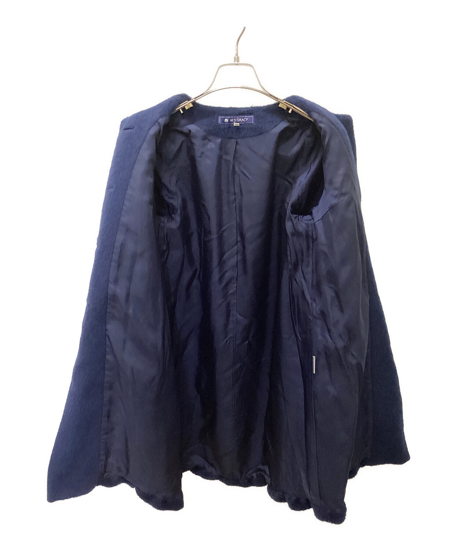 中古・古着通販】M'S GRACY (エムズグレイシー) ノーカラーコート