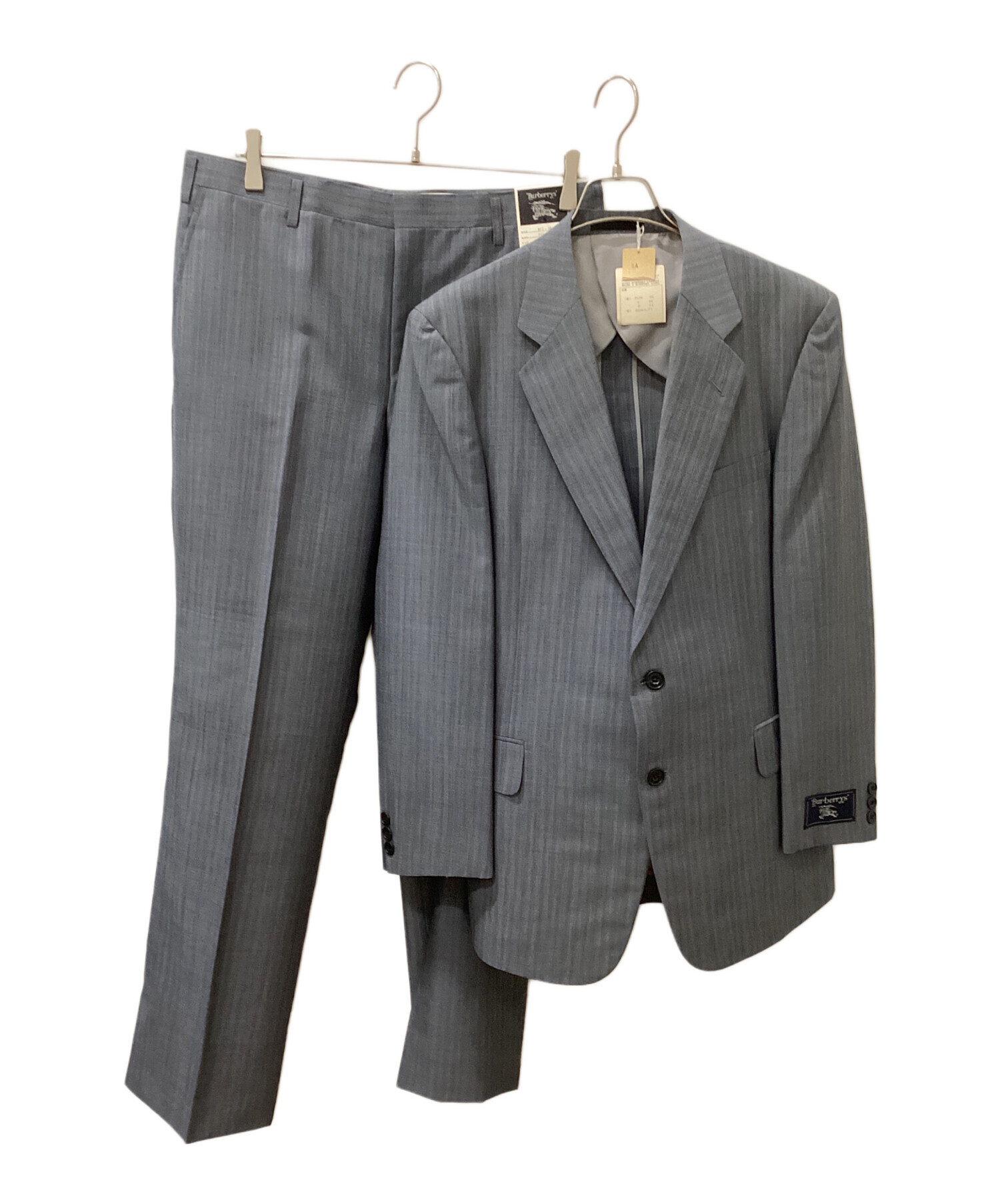 バーバリー スーツ セットアップ Sサイズ グレー ビジネススーツ 2B 通年 中古・古着通販】Burberry's (バーバリーズ) 90's 2Bスーツ グレー