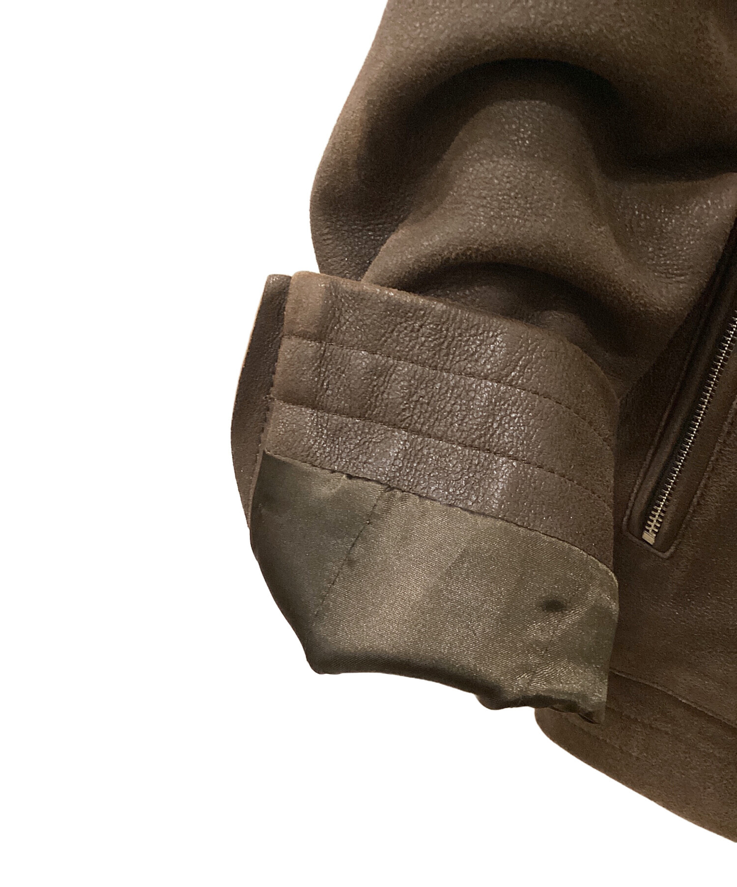 中古・古着通販】JASON DENHAM (デンハム) レザージャケット ブラウン