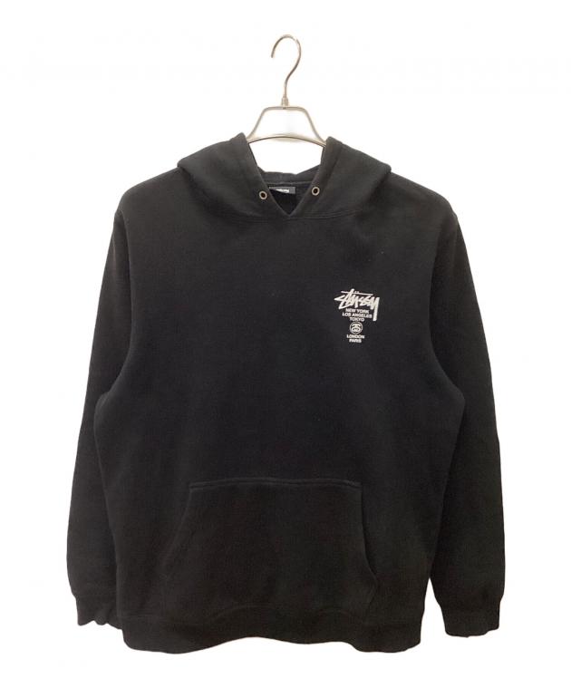 中古・古着通販】stussy (ステューシー) パーカー ブラック サイズ:L