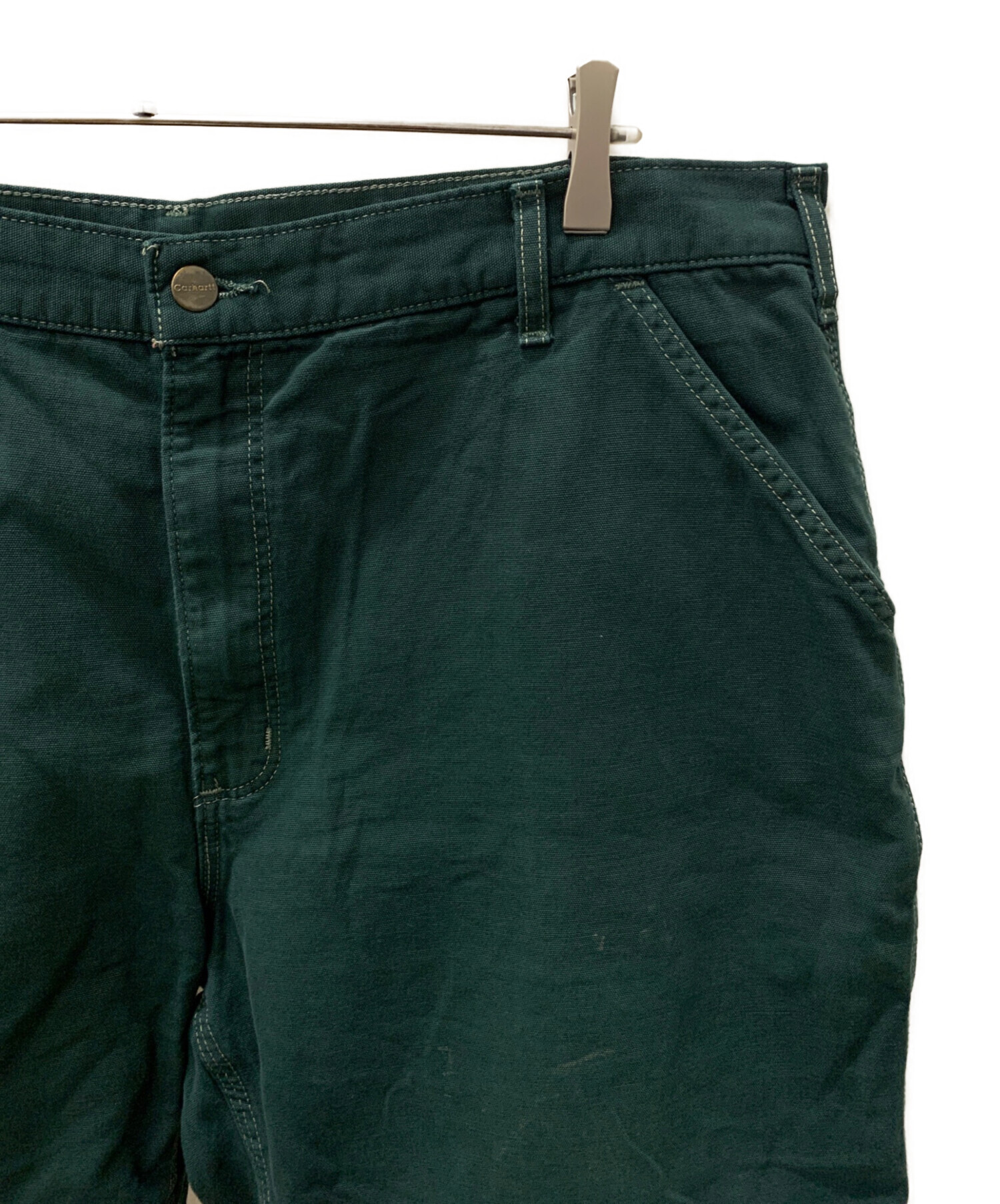 A*n様 Carhartt ペインターショーツ ハンターグリーン 中古・古着通販】CarHartt (カーハート) ペインターショートパンツ