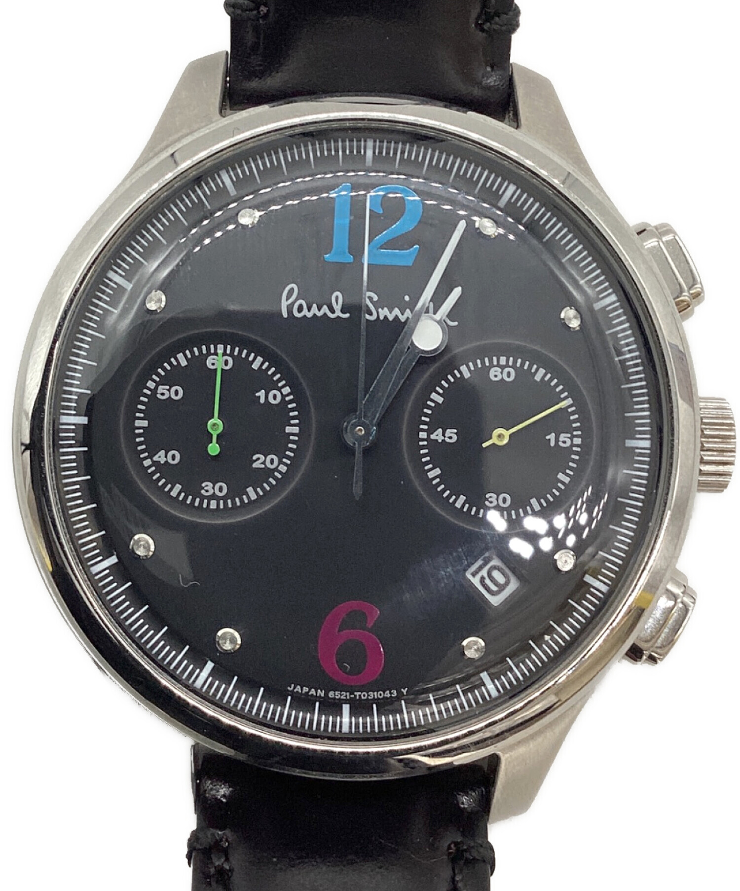 中古・古着通販】PAUL SMITH (ポールスミス) クロノグラフ ブラック