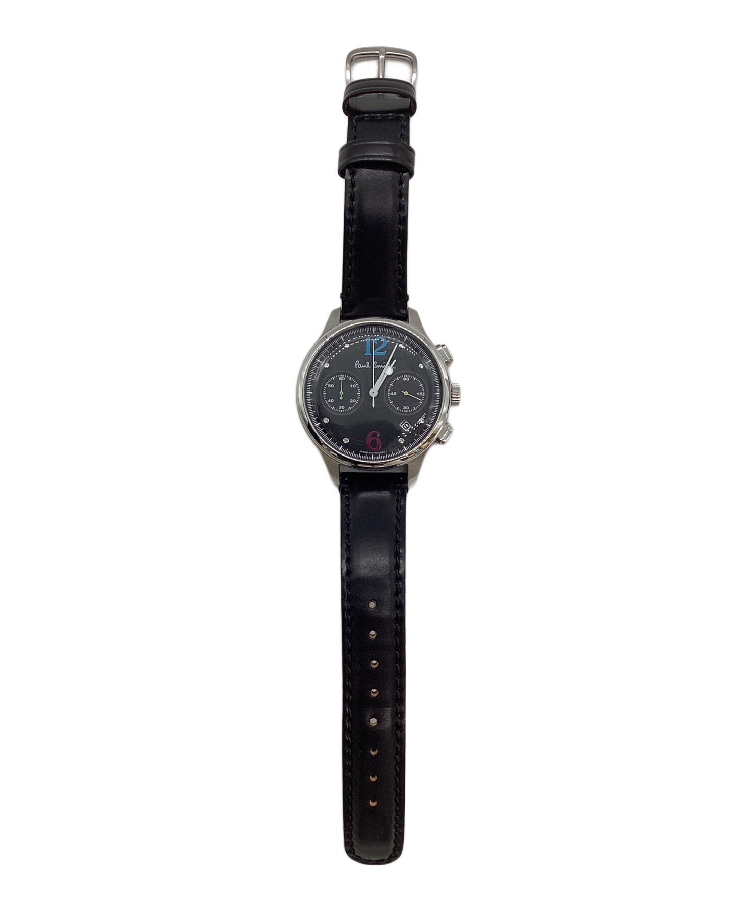 中古・古着通販】PAUL SMITH (ポールスミス) クロノグラフ ブラック