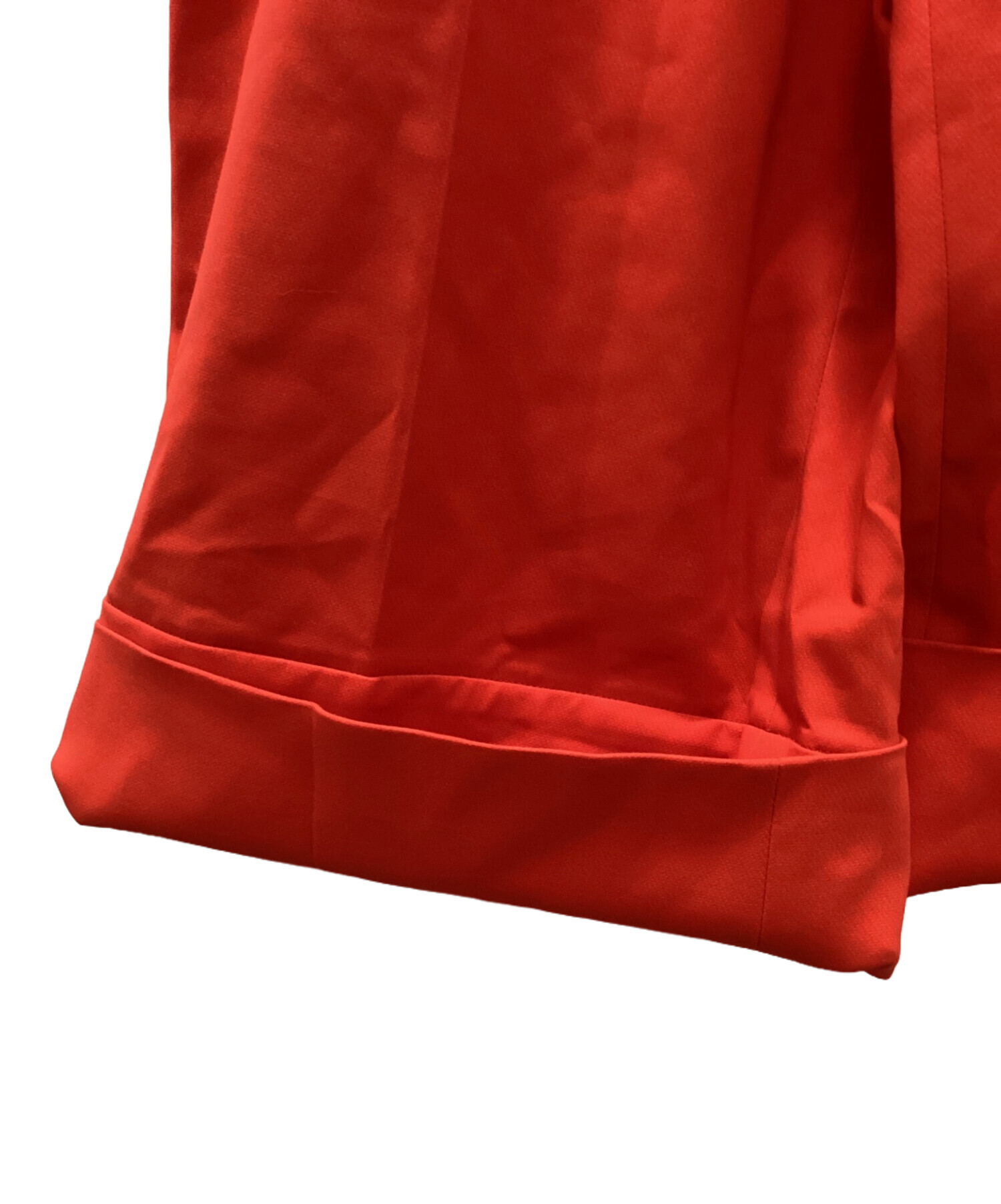 中古・古着通販】ENFOLD (エンフォルド) CROPPED WIDE-TROUSERS レッド