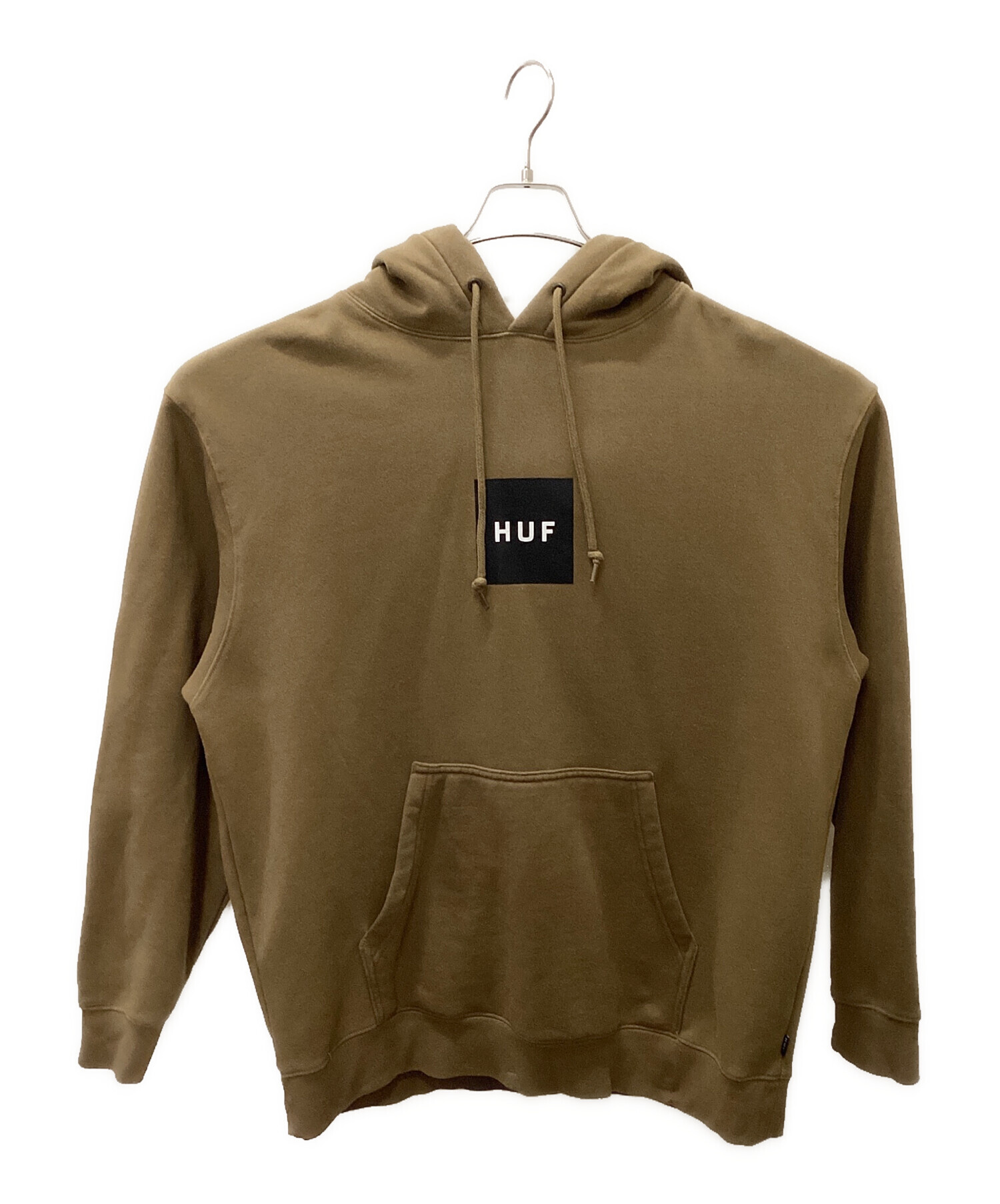 中古・古着通販】HUF (ハフ) プルオーバーパーカー ブラウン サイズ:XL 