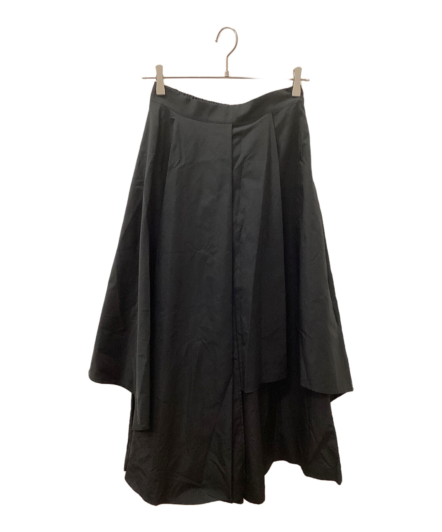 UN3D. ブラック レイヤードパンツ 中古・古着通販】UN3D. (アンスリード) アシンメレイヤードパンツ