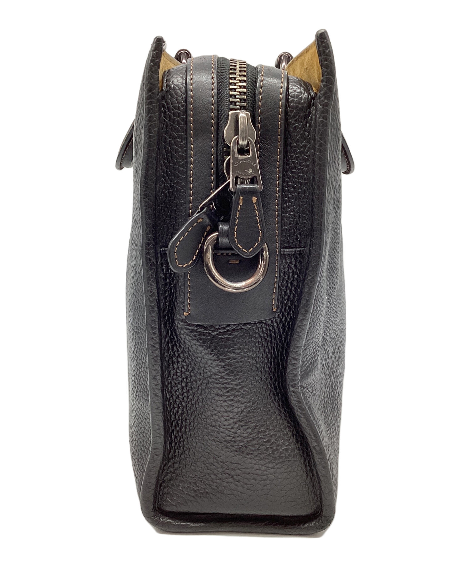 未使用！コーチ ブラック レザー ケース 中古・古着通販】COACH (コーチ) レザーブリーフケース ブラック