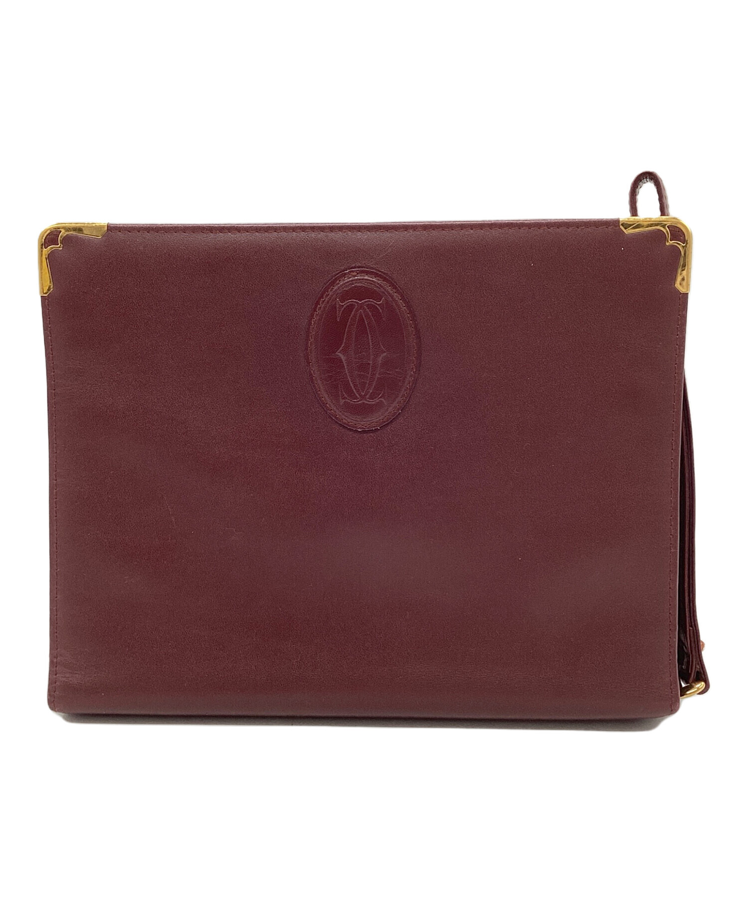 中古・古着通販】Cartier (カルティエ) セカンドバッグ レッド