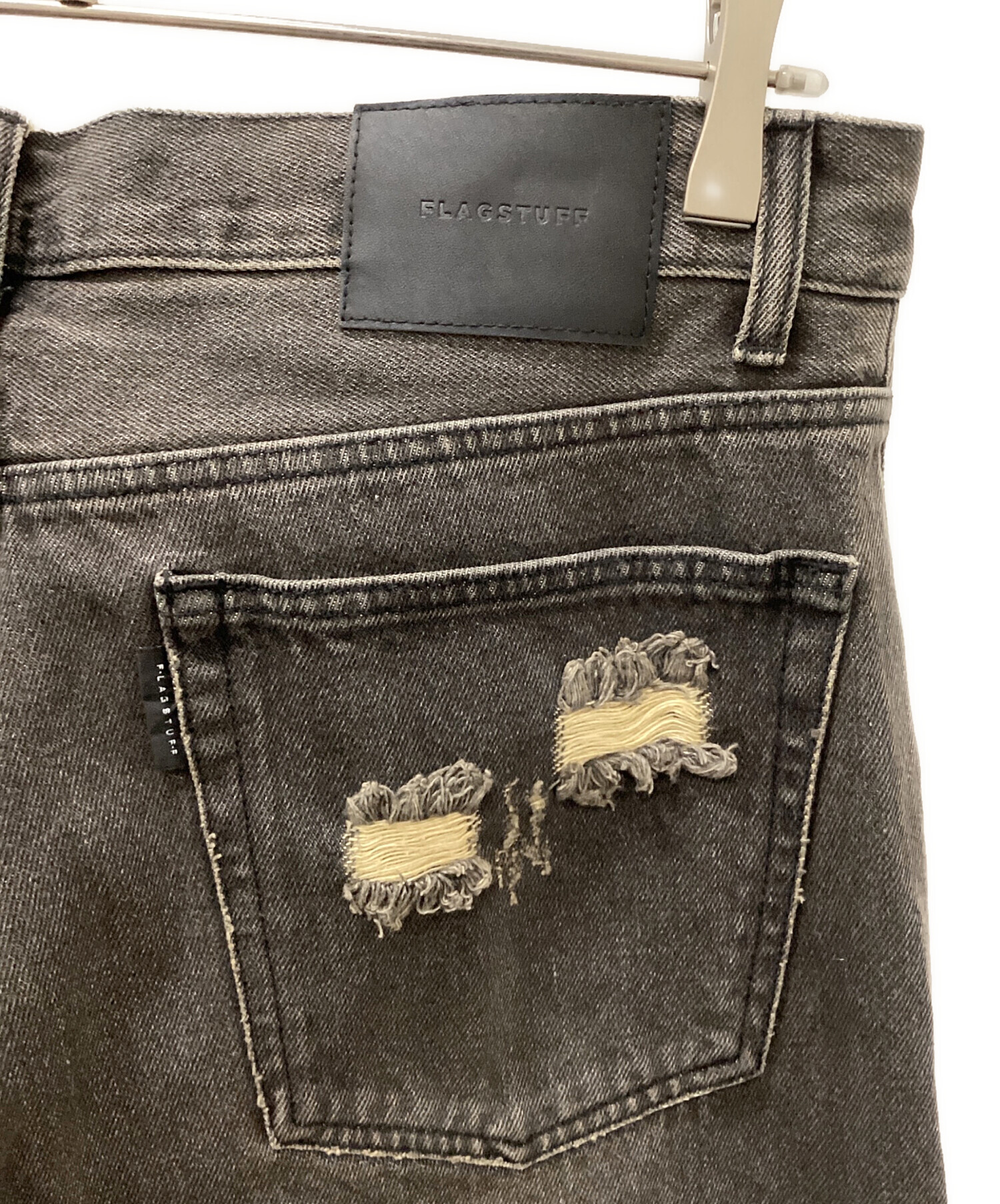 中古・古着通販】flagstuff (フラグスタフ) DENIM BORO BAGGIE