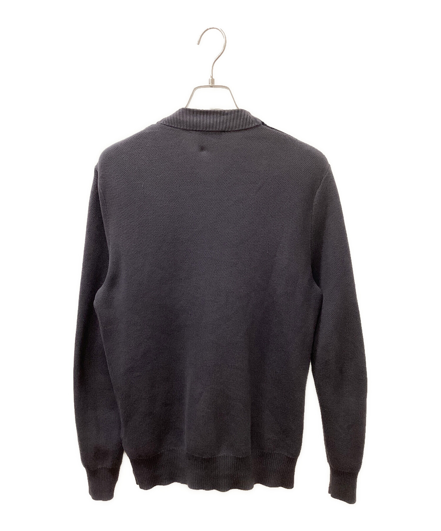 中古・古着通販】DIESEL (ディーゼル) 厚手ニット ブラック×ネイビー