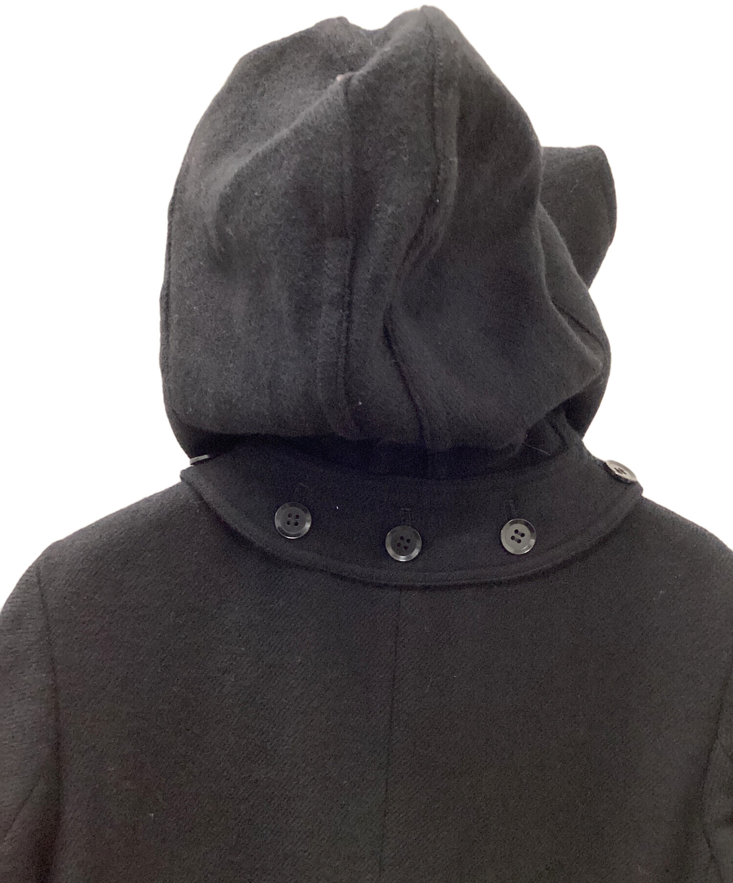 Y'sダッフルコート 中古・古着通販】Y's (ワイズ) ダッフルコート ブラック サイズ:表記