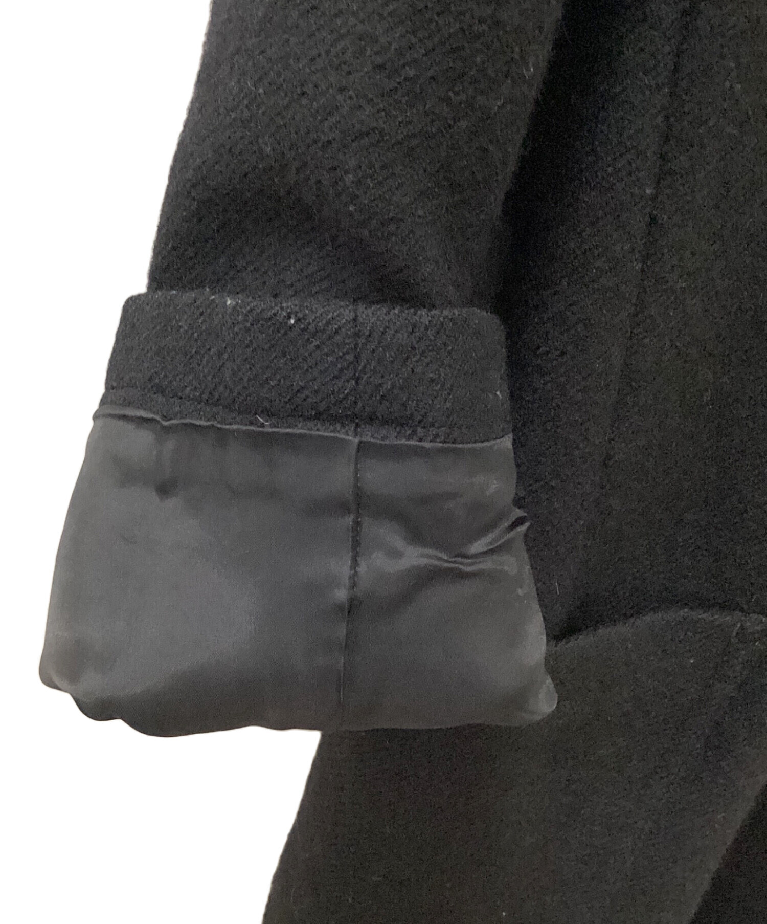中古・古着通販】Y's (ワイズ) ダッフルコート ブラック サイズ:表記