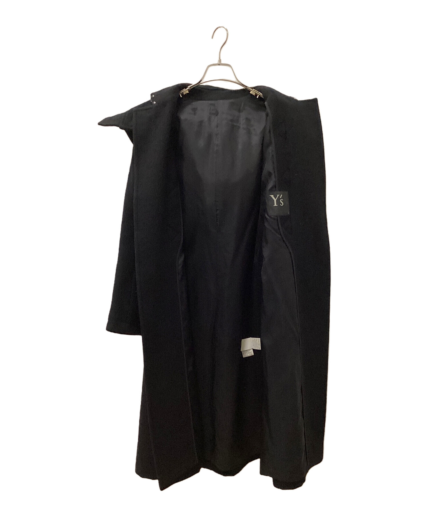 Y's ブラック ダッフルコート