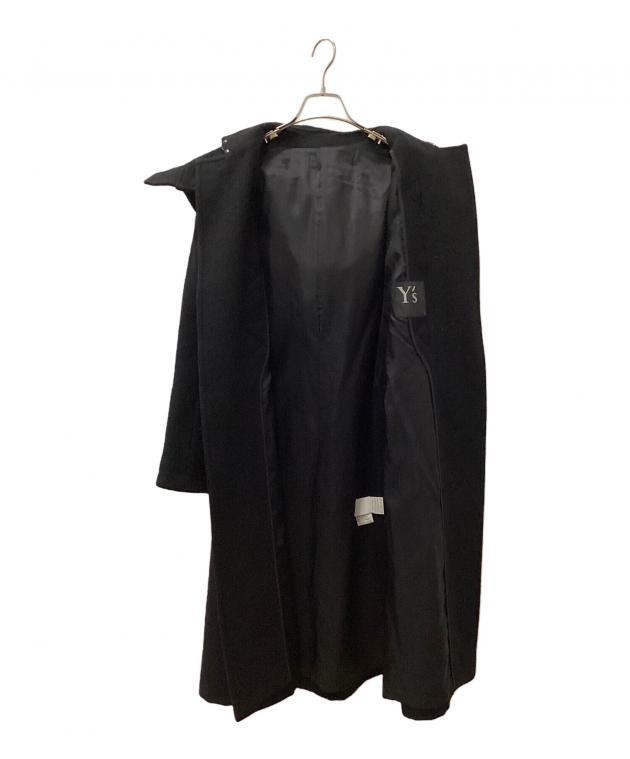 中古・古着通販】Y's (ワイズ) ダッフルコート ブラック サイズ:表記