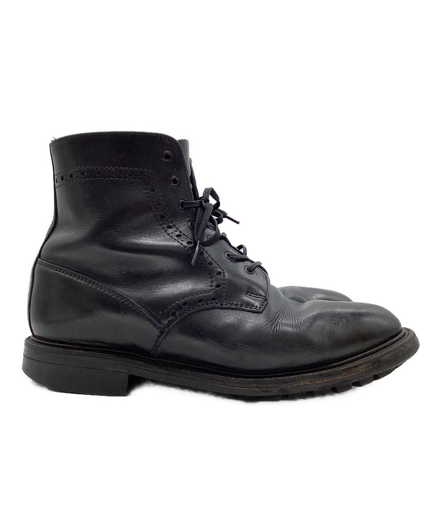 SANDERS UK10 ハンドメイド ミリタリーアンクルブーツ 中古・古着通販】SANDERS (サンダース) 00's ミリタリーブーツ