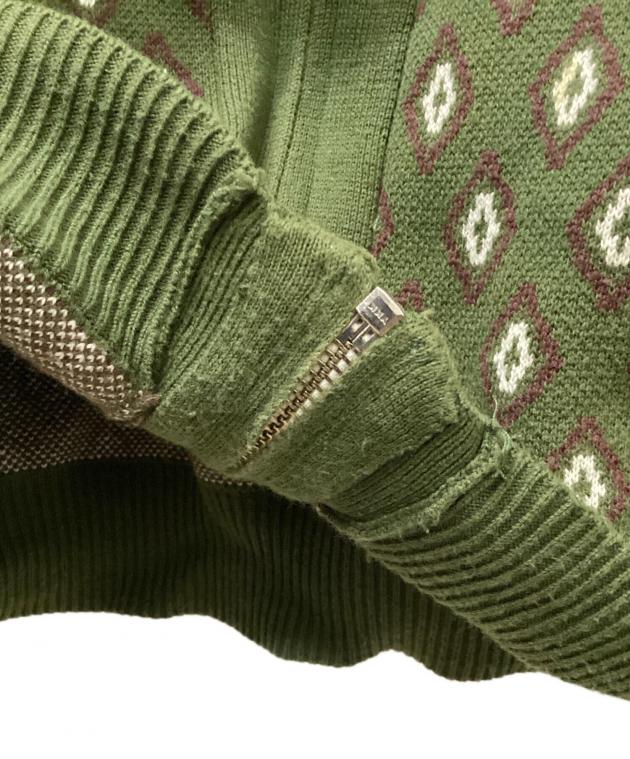 中古・古着通販】TTT MSW (ティー) Diamond Knit Polo グリーン サイズ