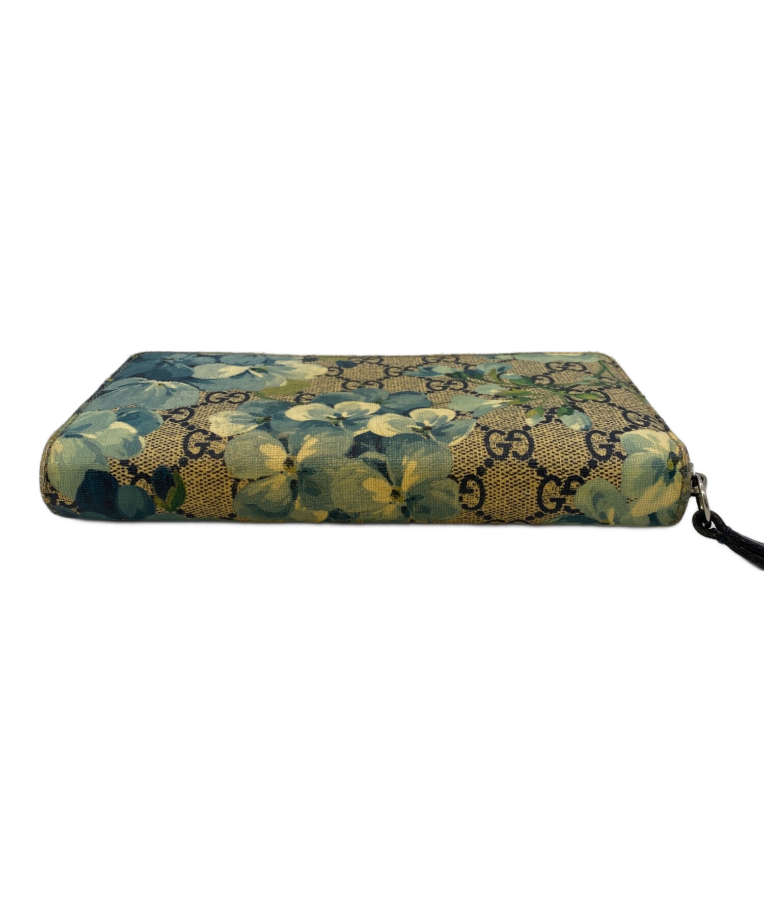 中古・古着通販】GUCCI (グッチ) ブルームス スプリーム 長財布 ブルー