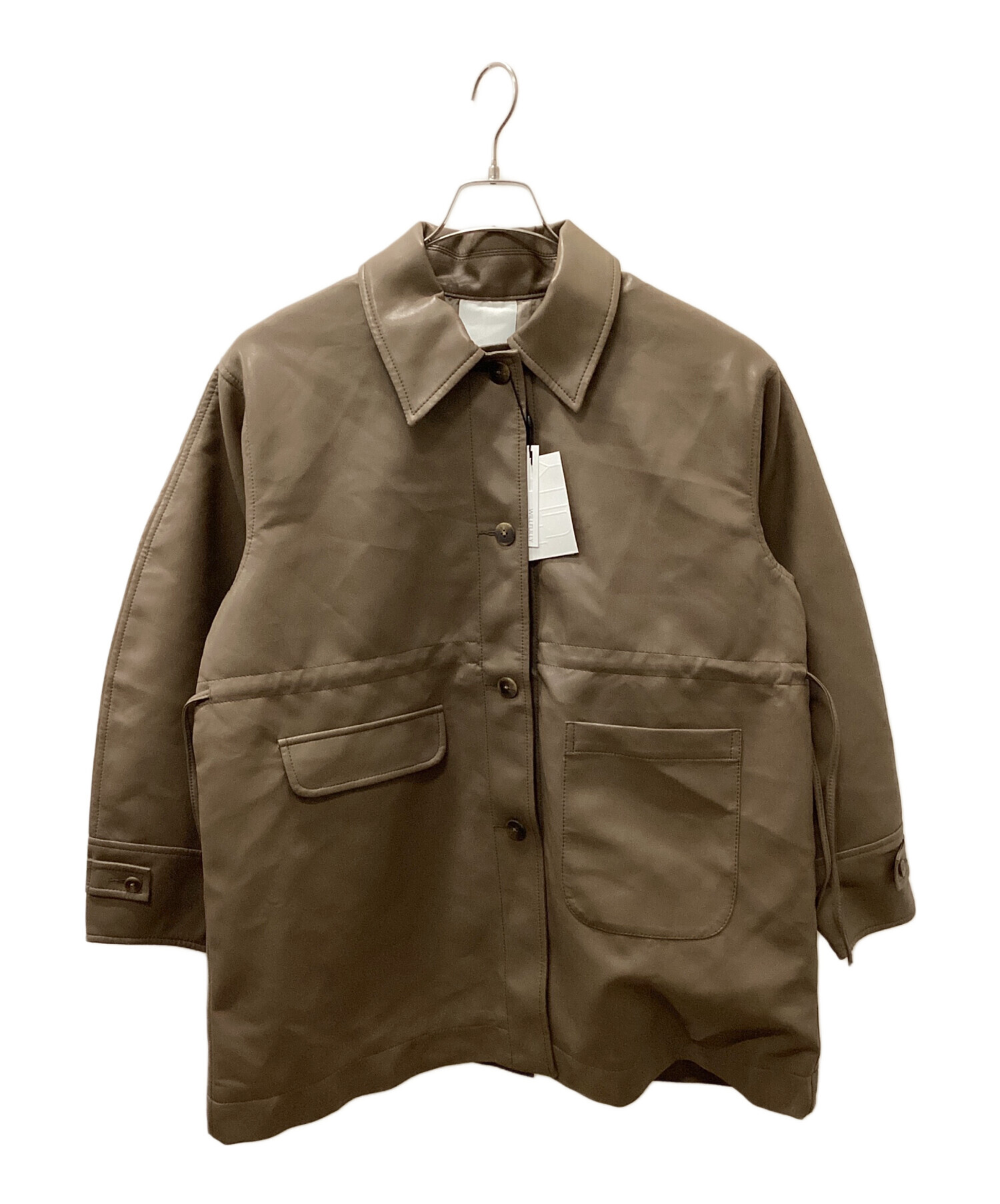 willfully レザージャケット 中古・古着通販】willfully (ウィルフリー) waist gather peplum