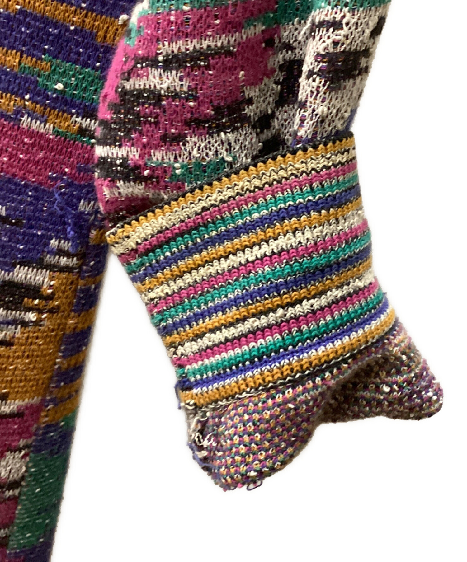 中古・古着通販】MISSONI (ミッソーニ) 厚手カーディガン マルチカラー