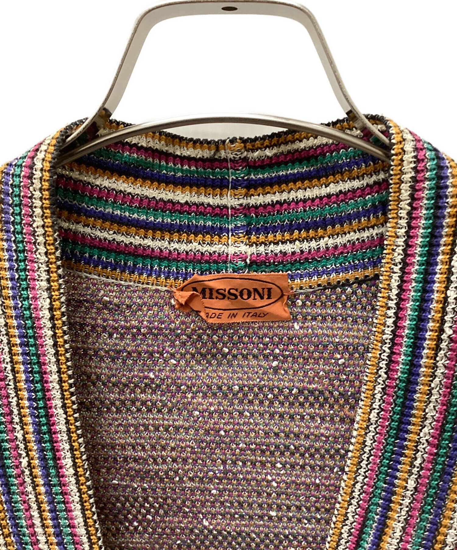 中古・古着通販】MISSONI (ミッソーニ) 厚手カーディガン マルチカラー