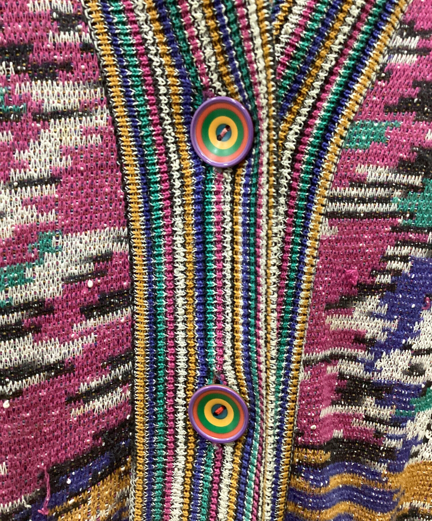 中古・古着通販】MISSONI (ミッソーニ) 厚手カーディガン マルチカラー